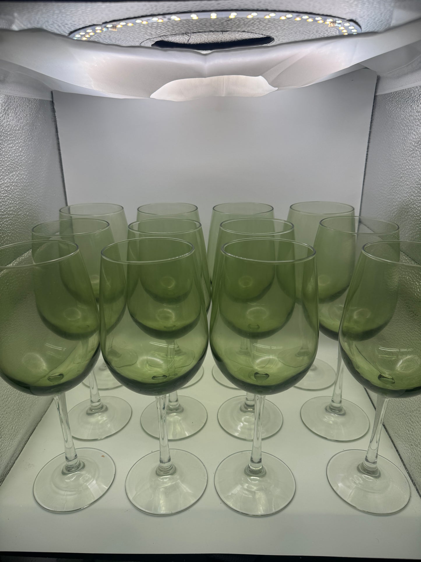 Libbey Green Vina Wine Glass – 9.25" Discontinued Blown Glass Stemware