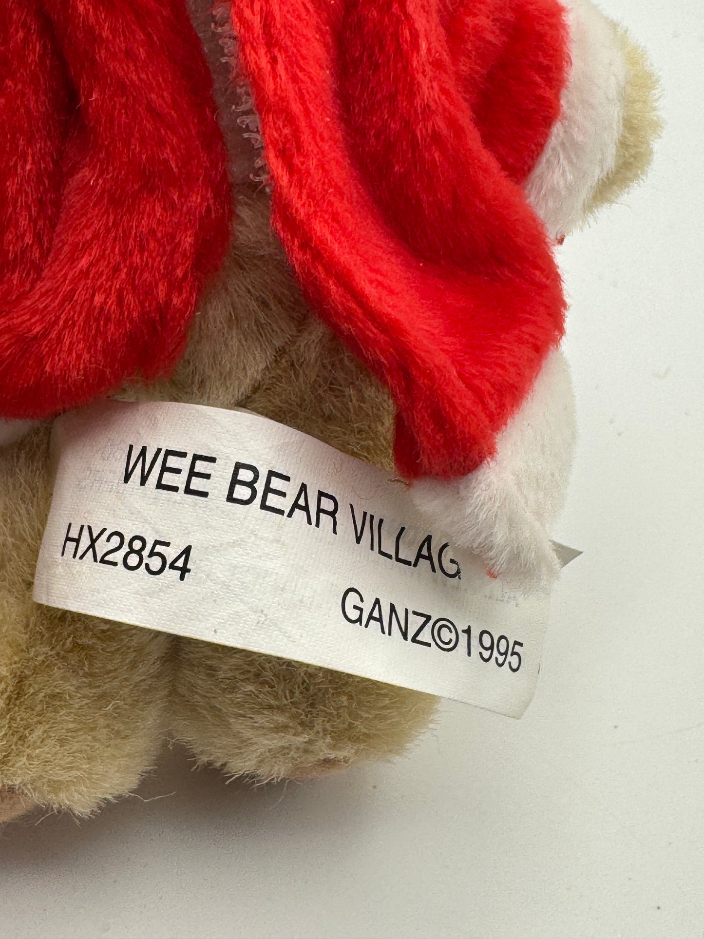 Ganz Wee Bear Village Santa Claus Teddy Bear – 5.5" Vintage Jointed Plush