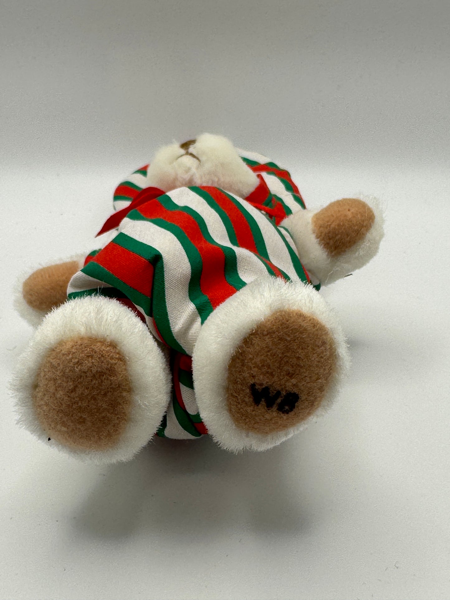 Ganz Wee Bear “Peppermint” – Candy Cane Costume Christmas Bear (5–7")