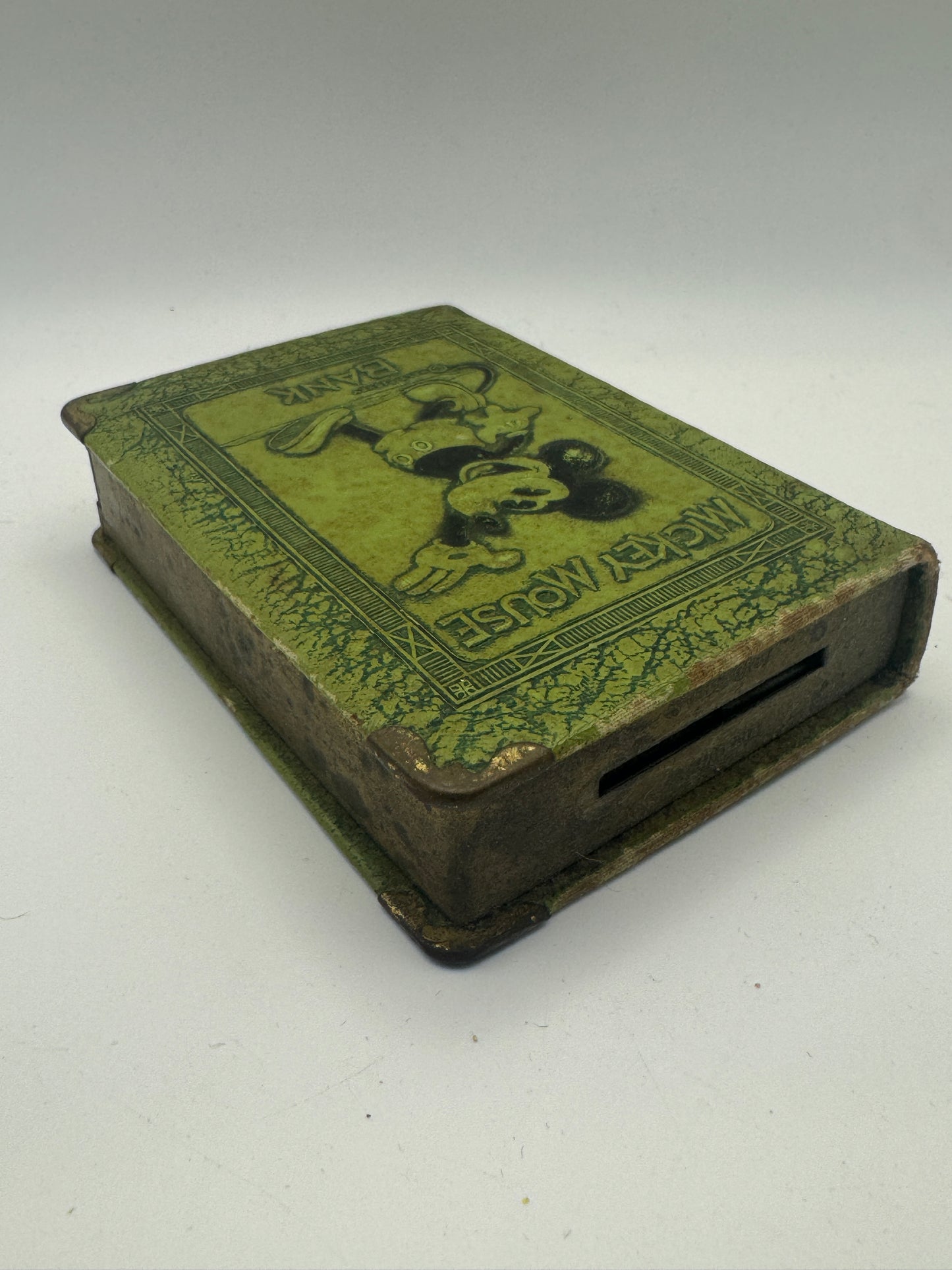 Vintage 1933 Zell Mickey Mouse Book Bank (3" x 4")