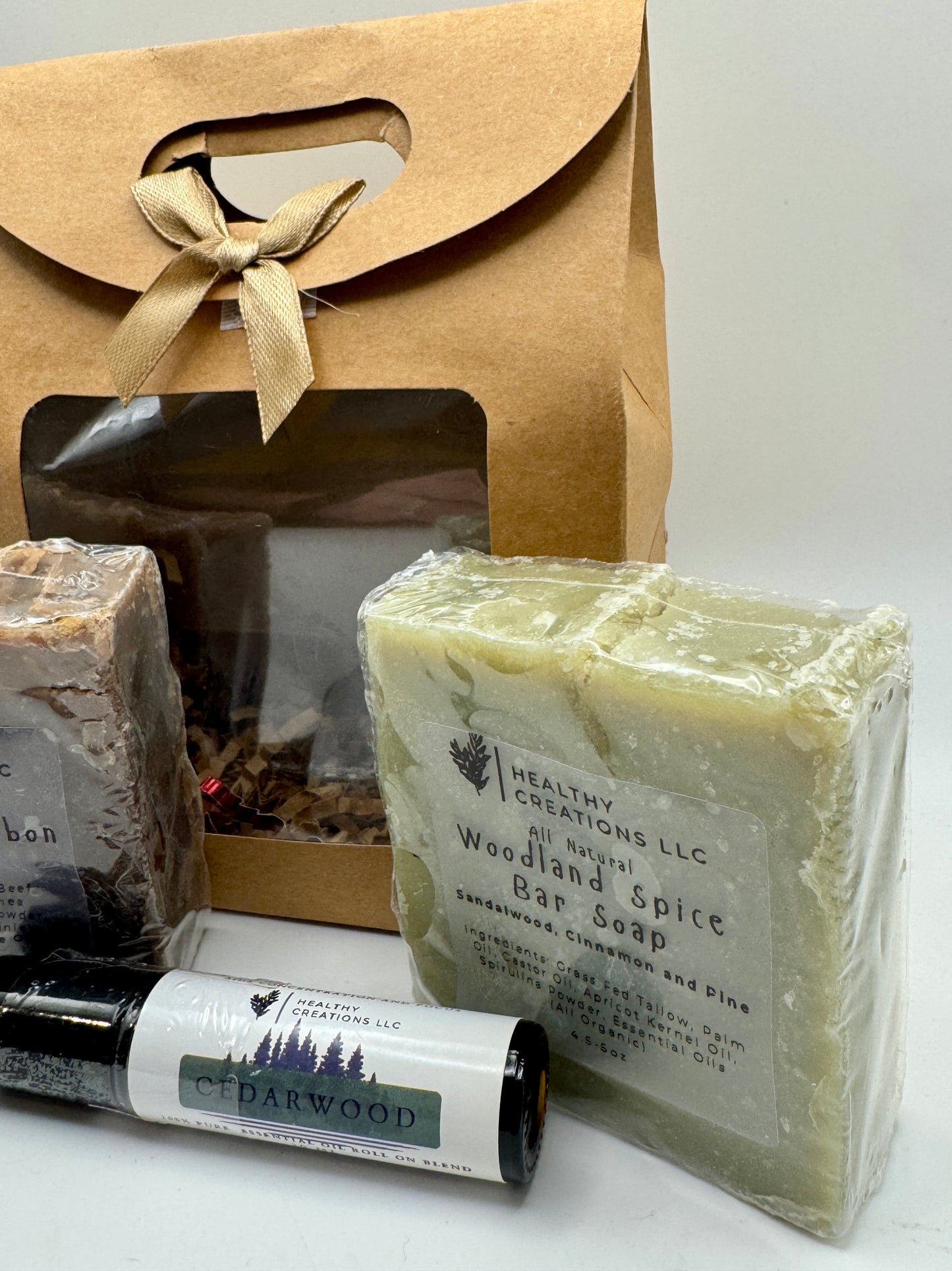 Men’s Natural Soap & Cedarwood Rollerball Gift Set