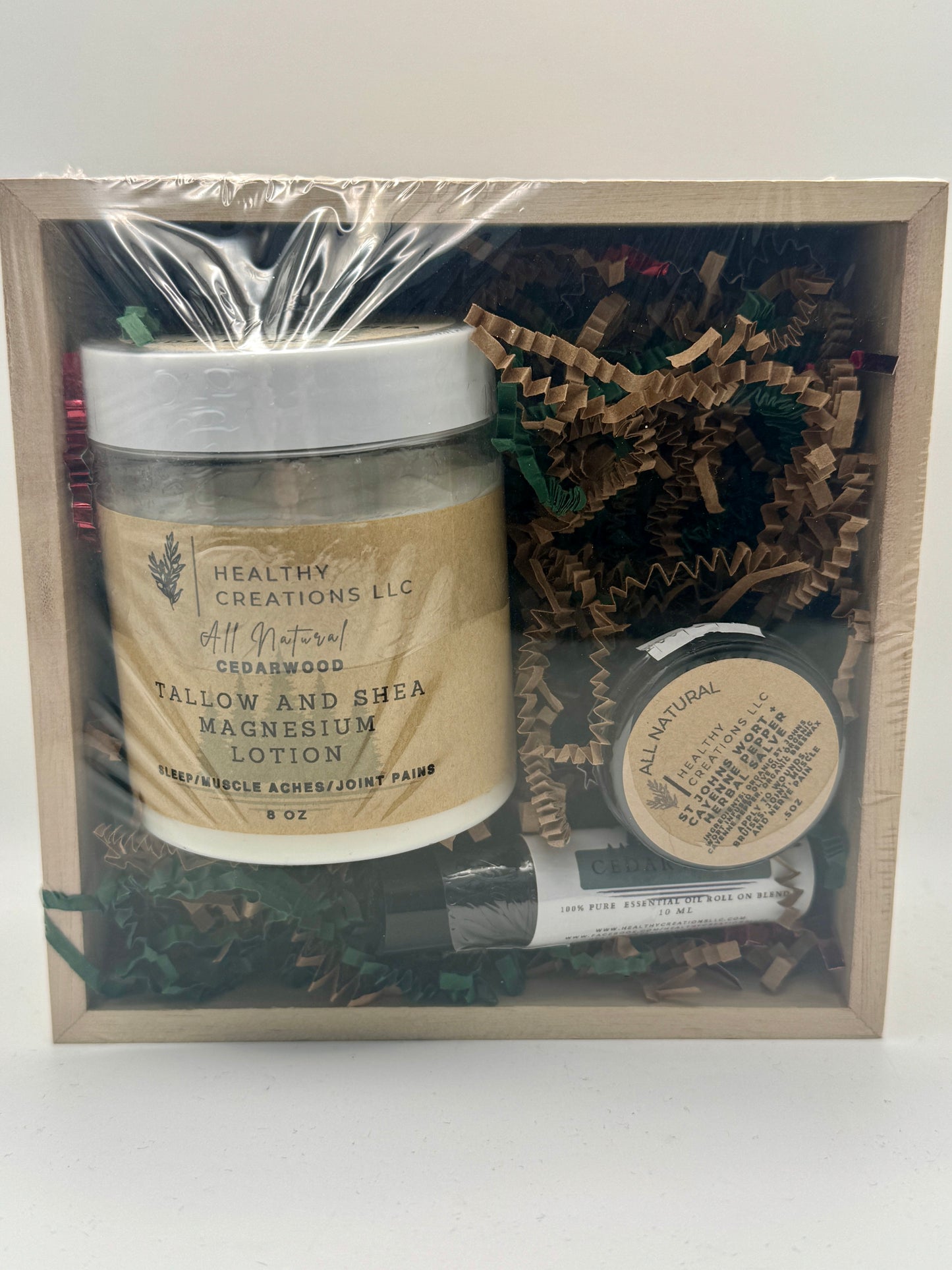 Magnesium Lotion & Herbal Salve Gift Set β Cedarwood
