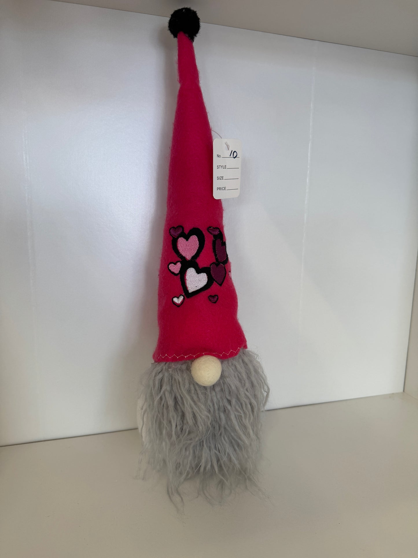 Valentine Sock Gnome Door Stop / Bookend or Just Home Decor
