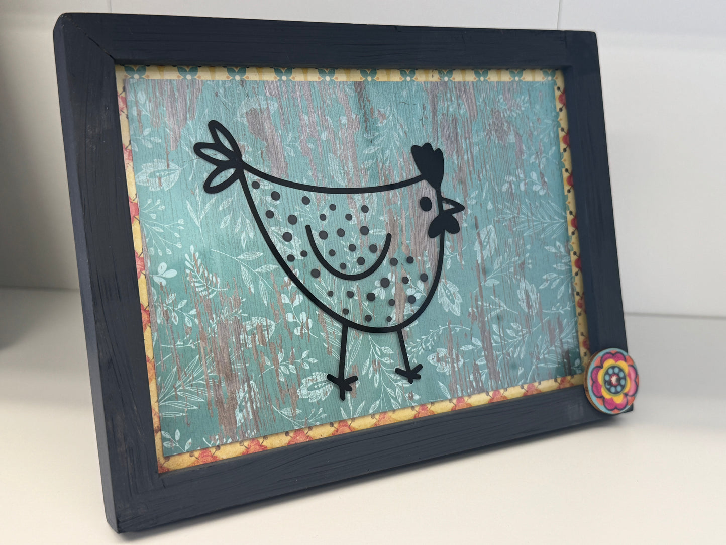 Chicken - Picture Frame - Wall Decor