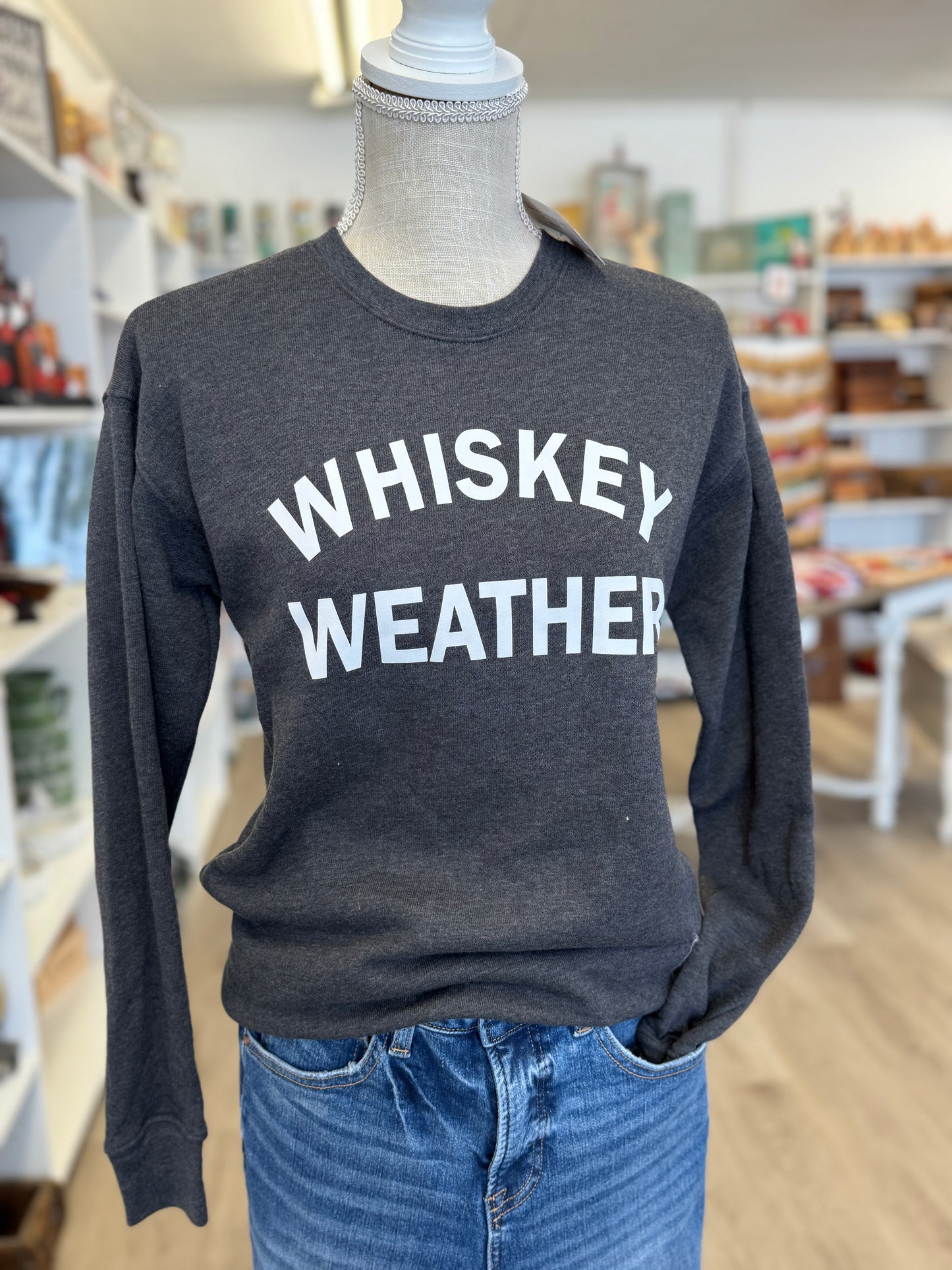 Whiskey Weather Sweatshirt – Grey (XS - ONLY)