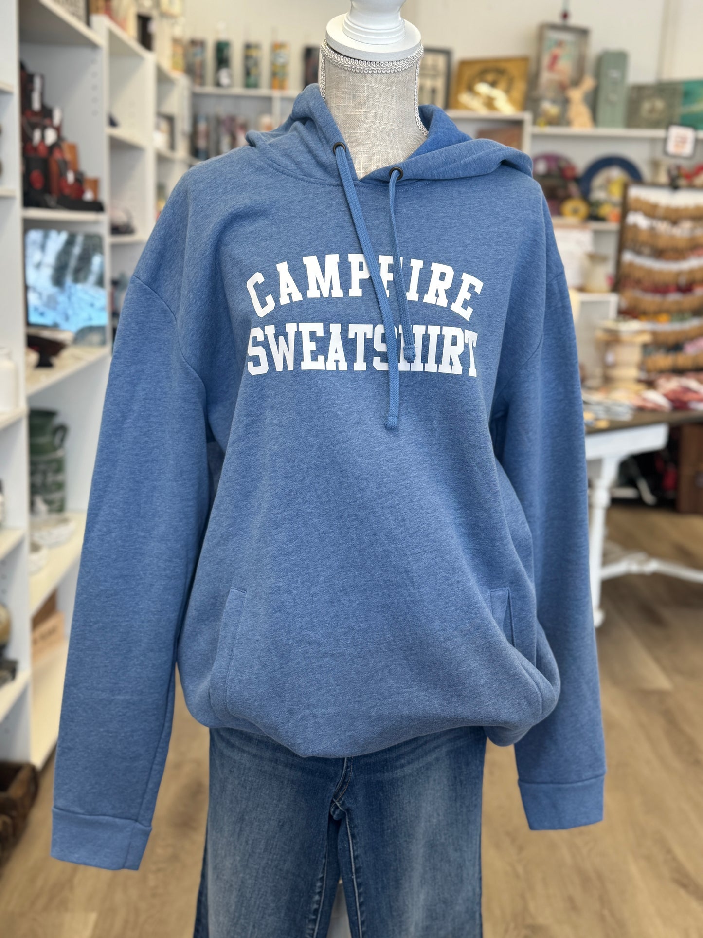 Campfire Sweatshirt – Blue Hoodie