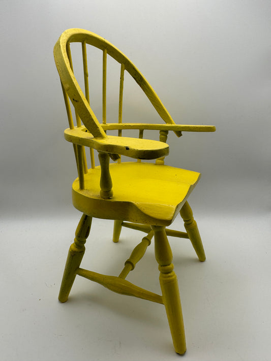 Vintage Yellow Windsor Chair