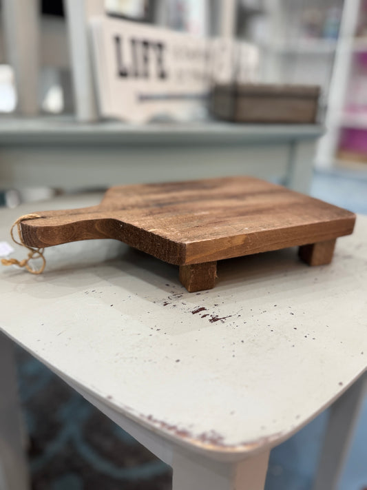 Small Rustic Wooden Display Lift - 2" High