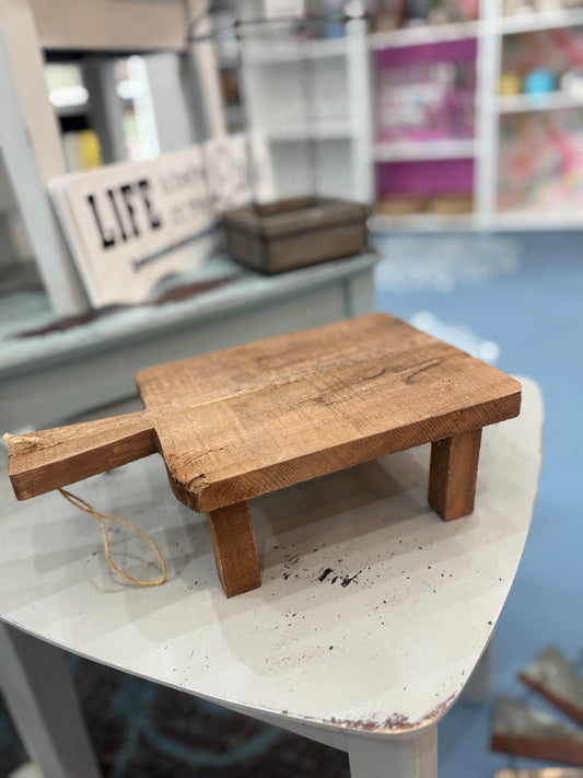 Large Rustic Wooden Display Lift - 4" High