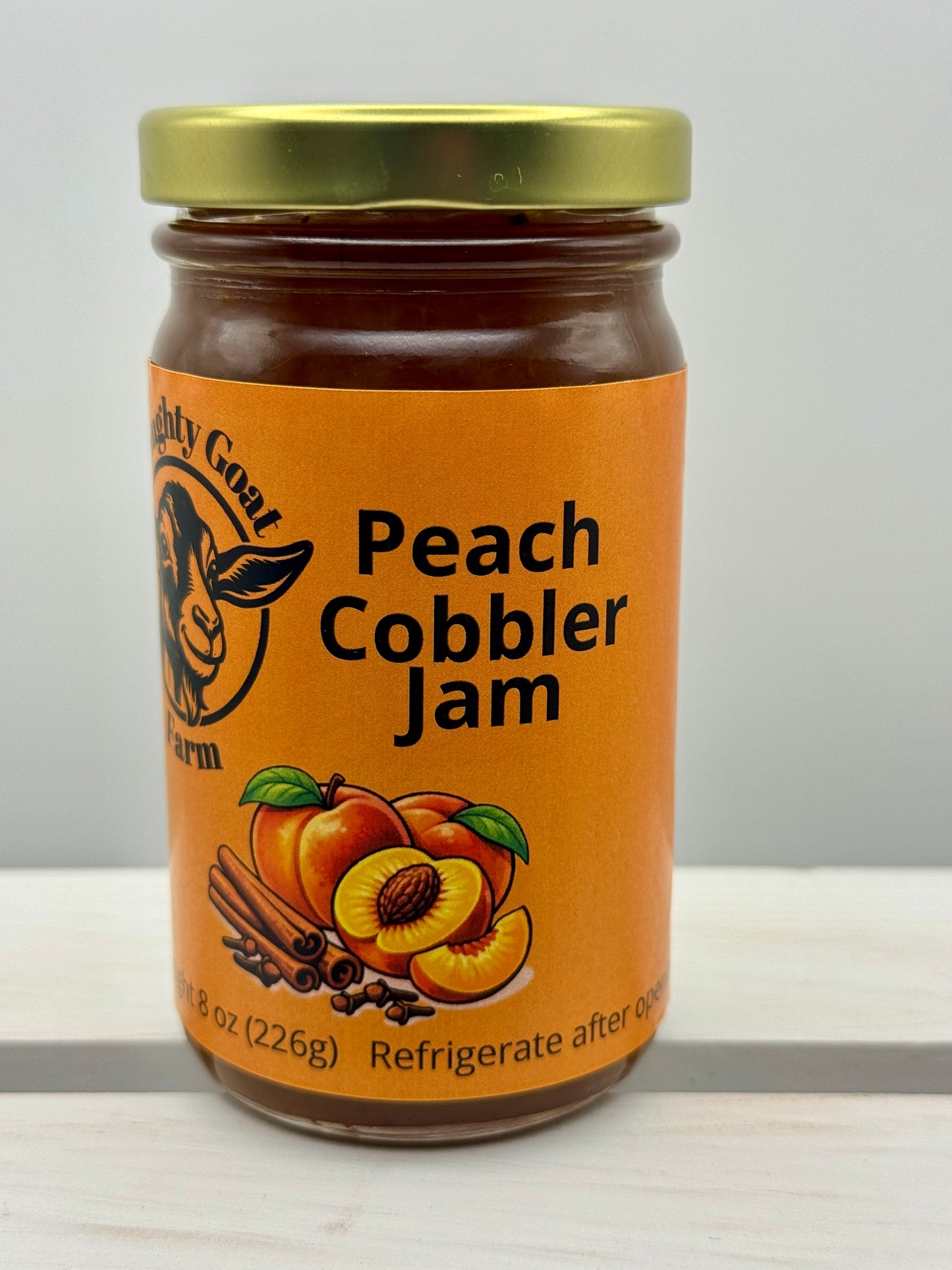 Peach Cobbler Jam - Naughty Goat Farm