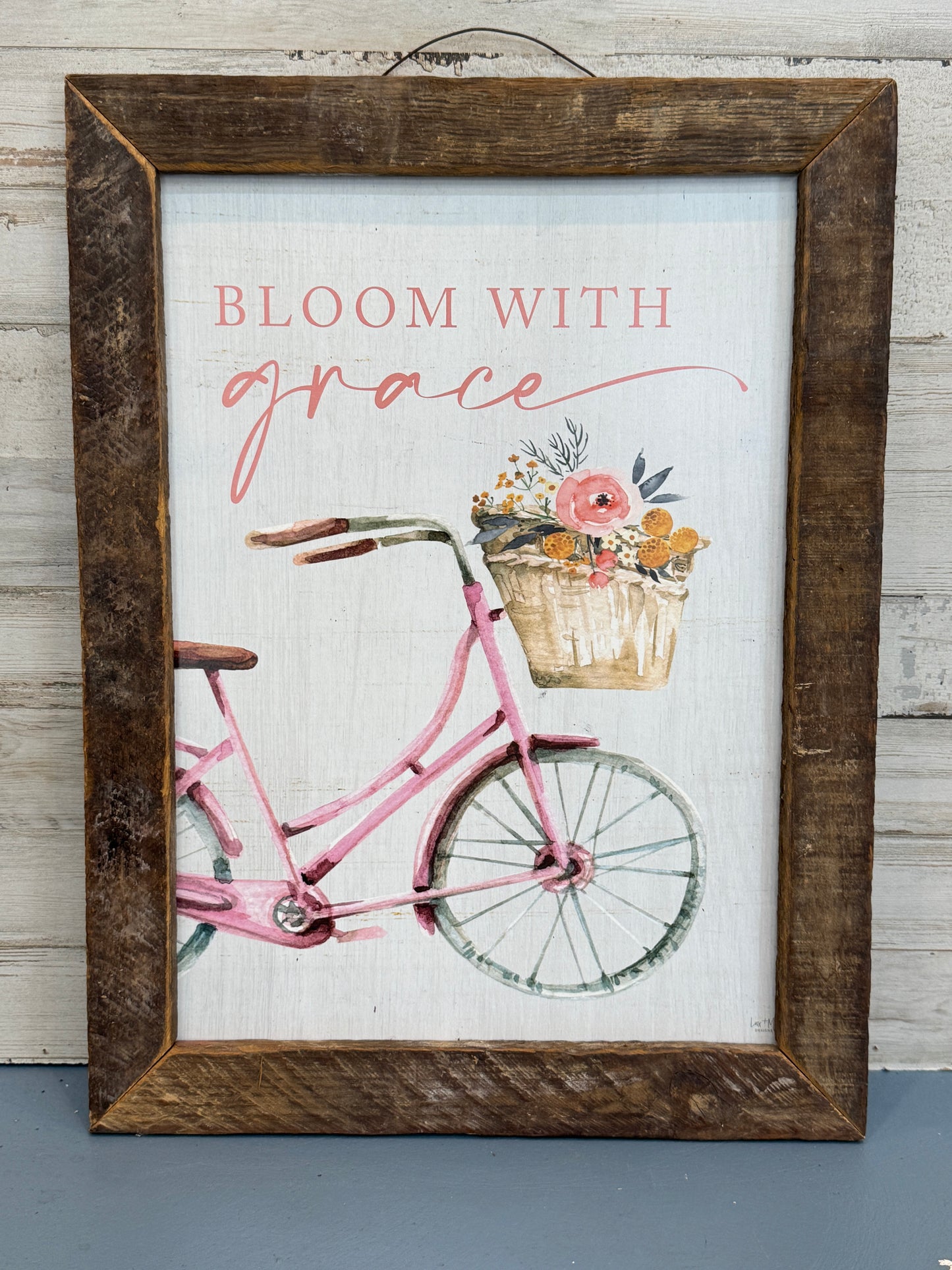 Bloom With Grace Framed Wall Art 12x16