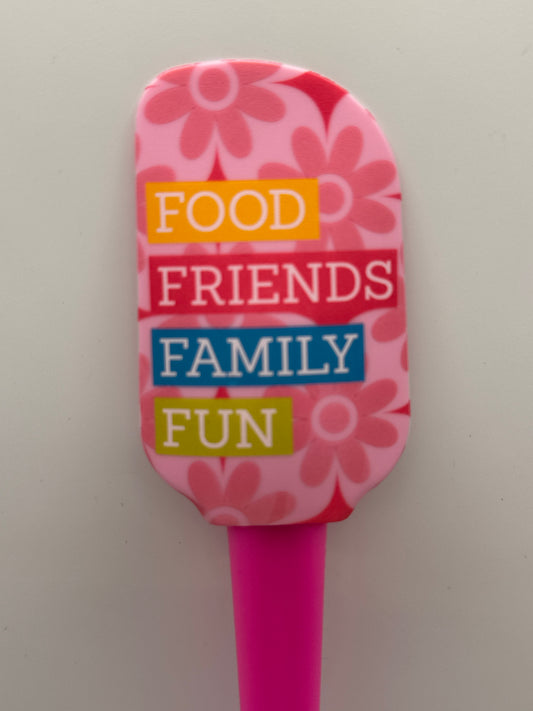 Krumbs Kitchen® Designer Silicone Spatula - Food Friends Family Fun