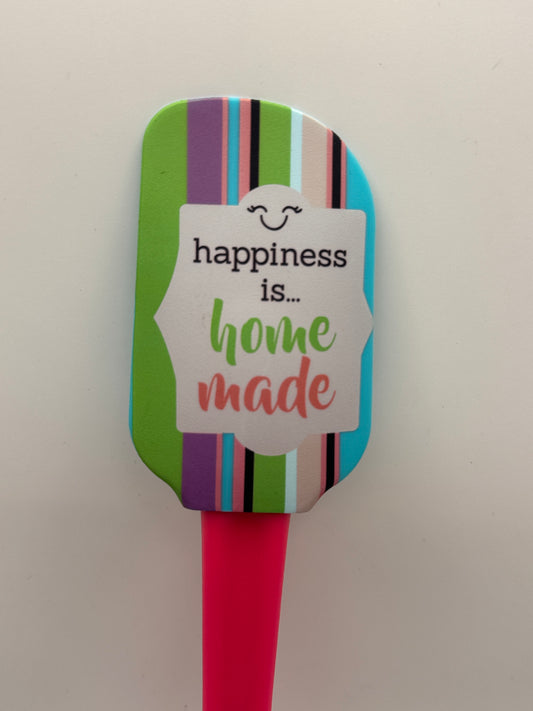Krumbs Kitchen® Designer Silicone Spatula - Happiness is Home Made