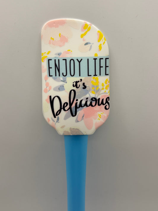 Krumbs Kitchen® Designer Silicone Spatula - Enjoy Life It's Delicious