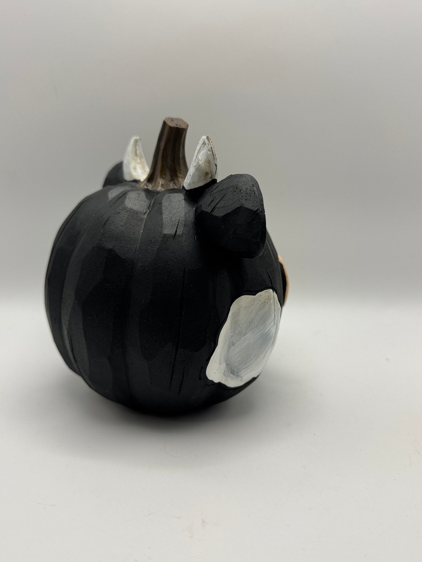 Pumpkin Cow Resin Figurine