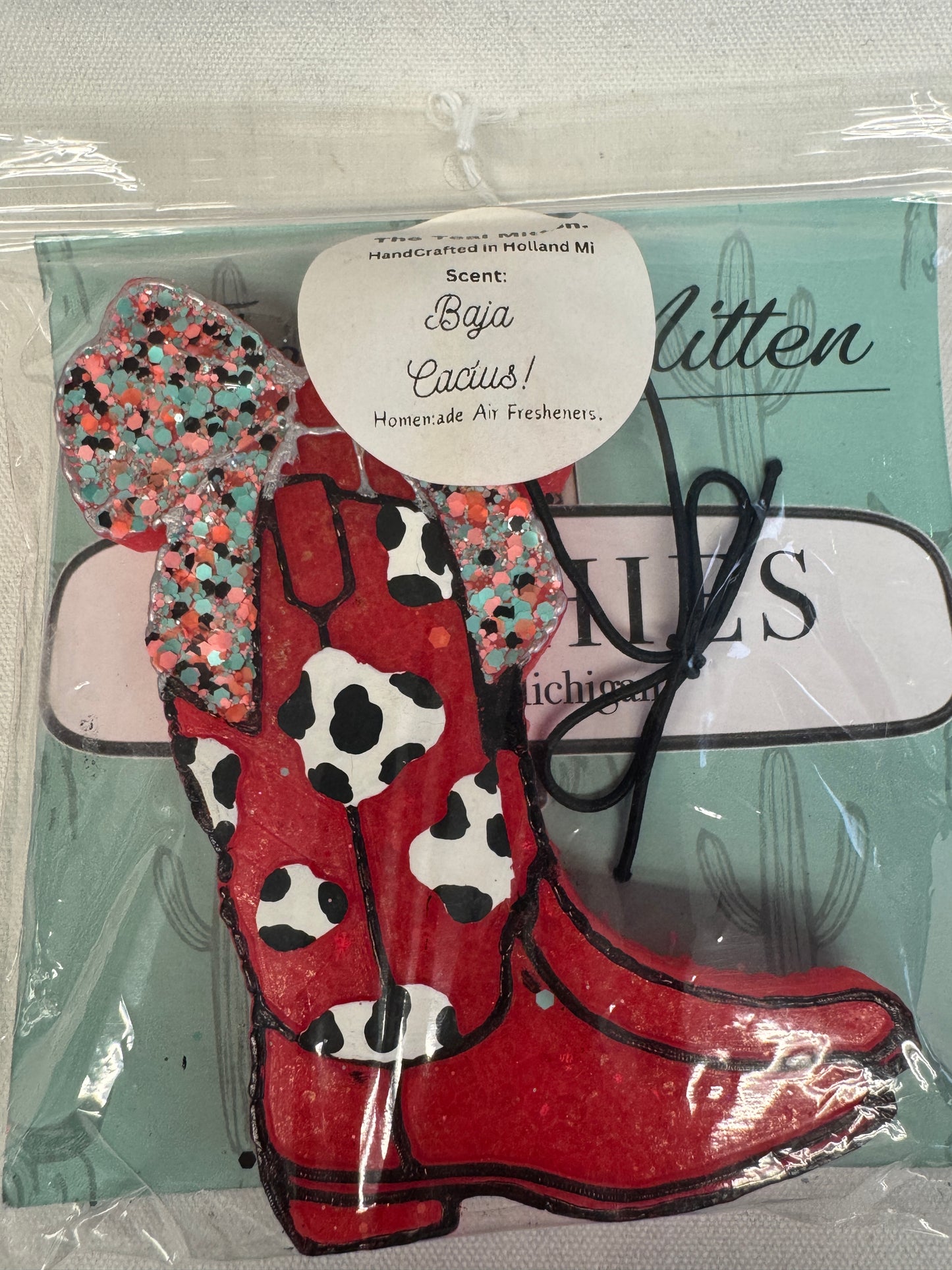 Air Freshener - Baja Cactus - Freshie Boot Bow