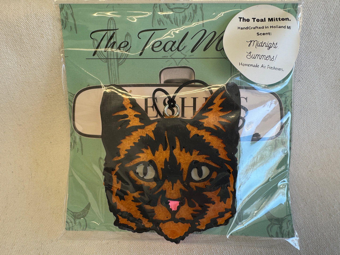 Air Freshener - Midnight Summers - Freshie Orange Cat