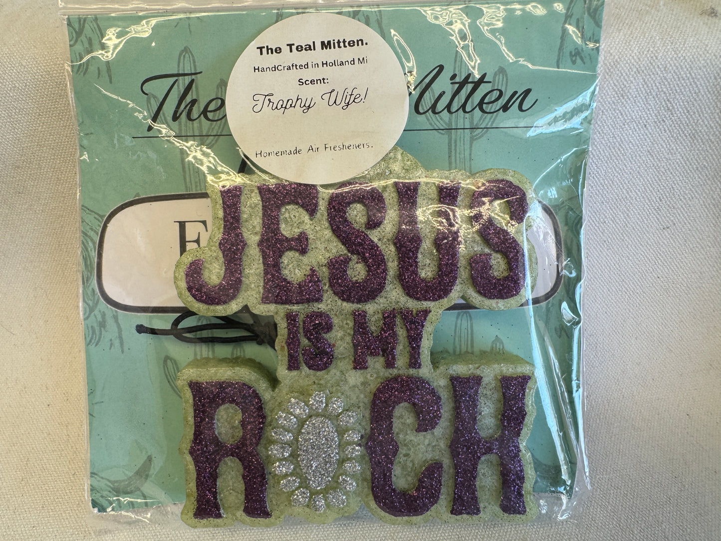 Air Freshener - Trophy Wife - Freshie Jesus is my Rock