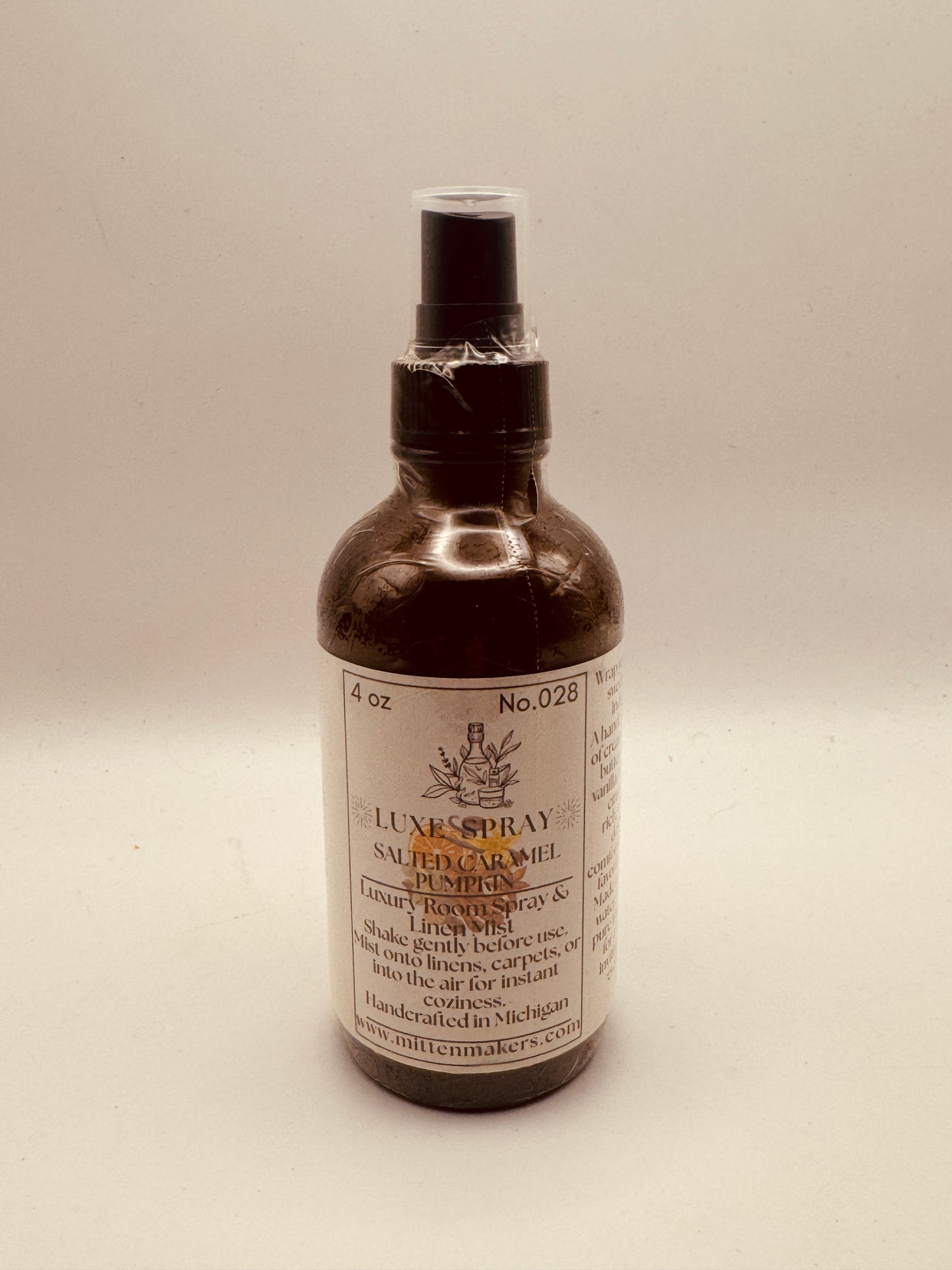 Luxe Scents Salted Caramel Pumpkin Room & Linen Spray – 4 oz