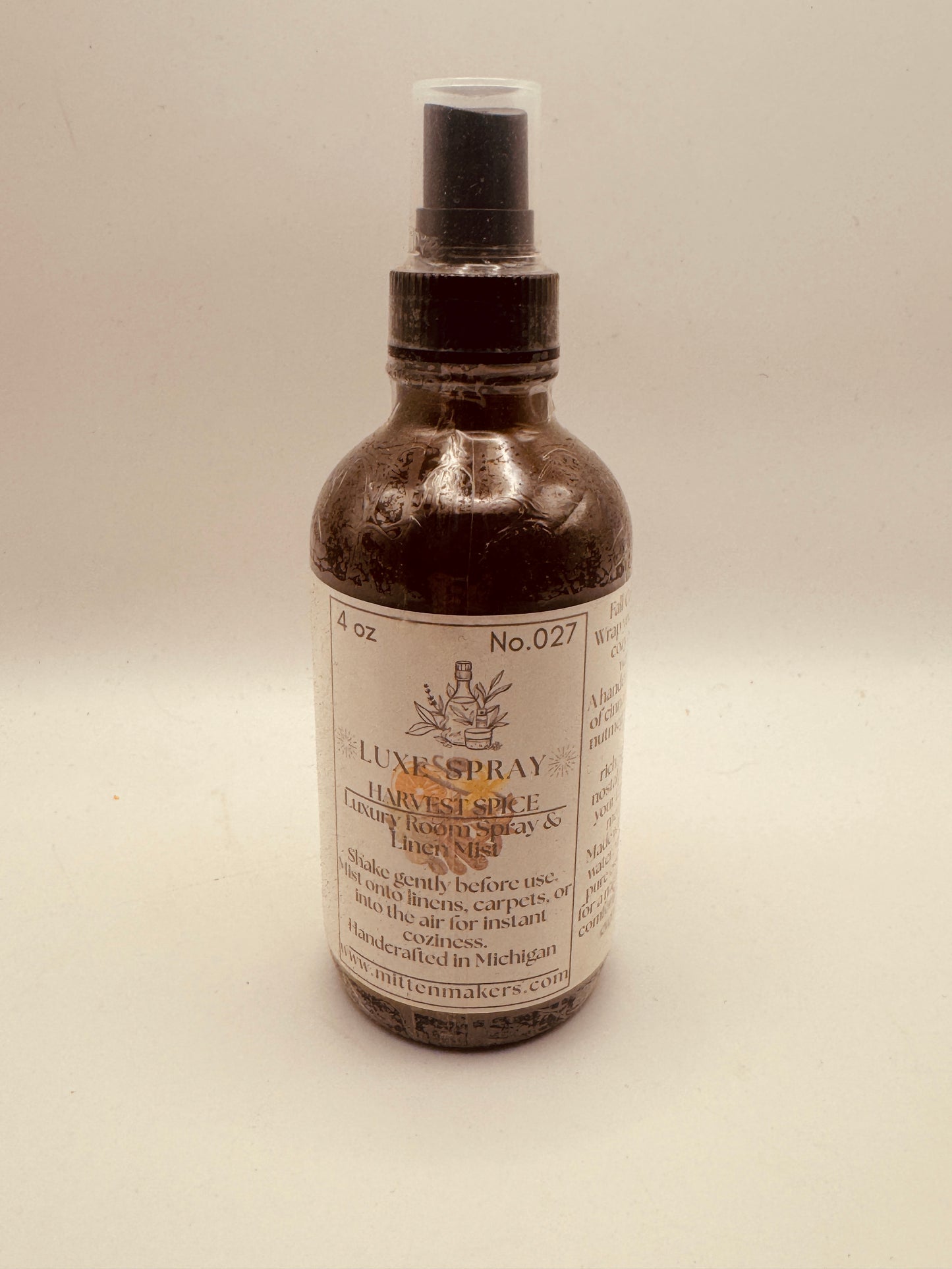 Luxe Scents Harvest Spice Room & Linen Spray – 4 oz