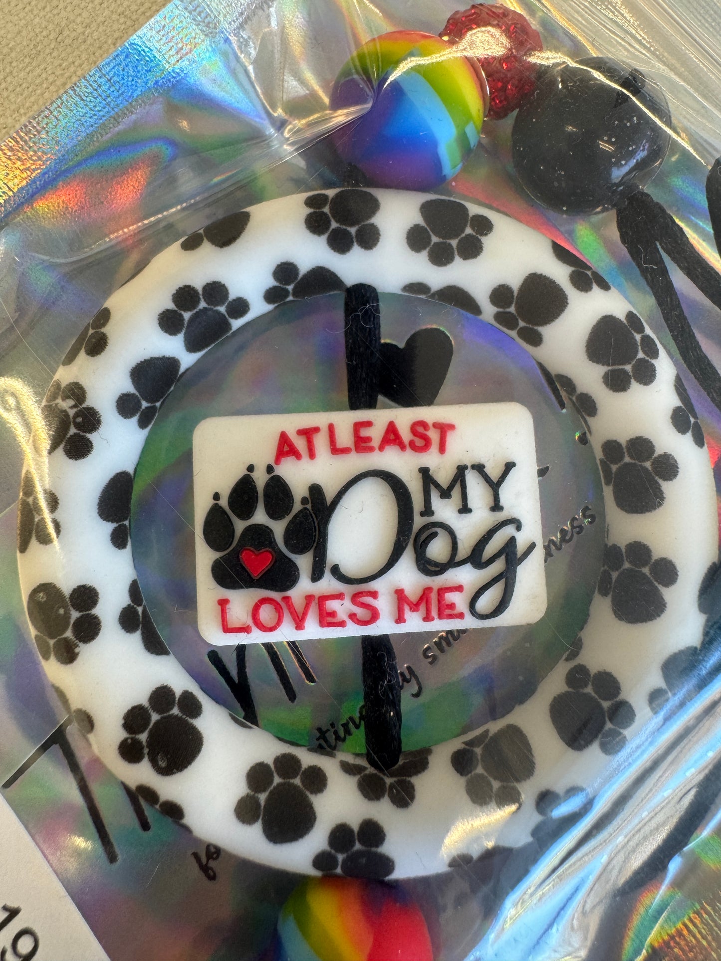 Rearview Mirror Bling - At least my Dog Loves me