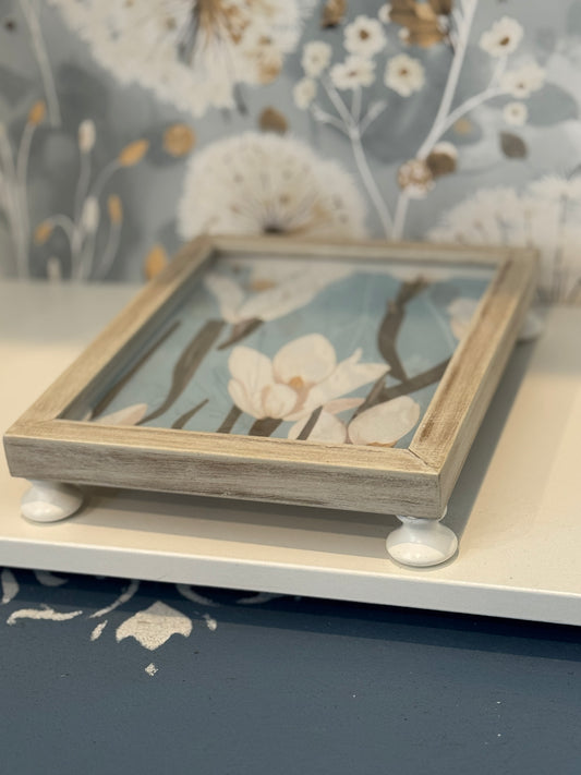 Floral Framed Decorative Riser – 8" x 10"