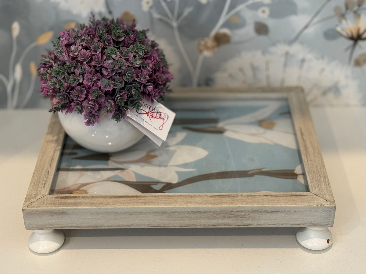 Floral Framed Decorative Riser – 8" x 10"
