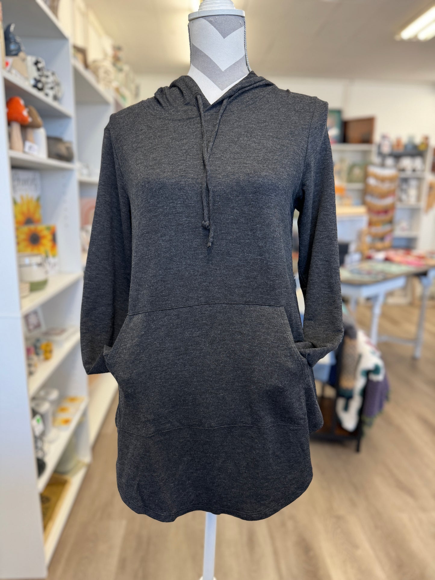 Made by Johnny Lightweight Hoodie with Kangaroo Pocket - Dark Gray