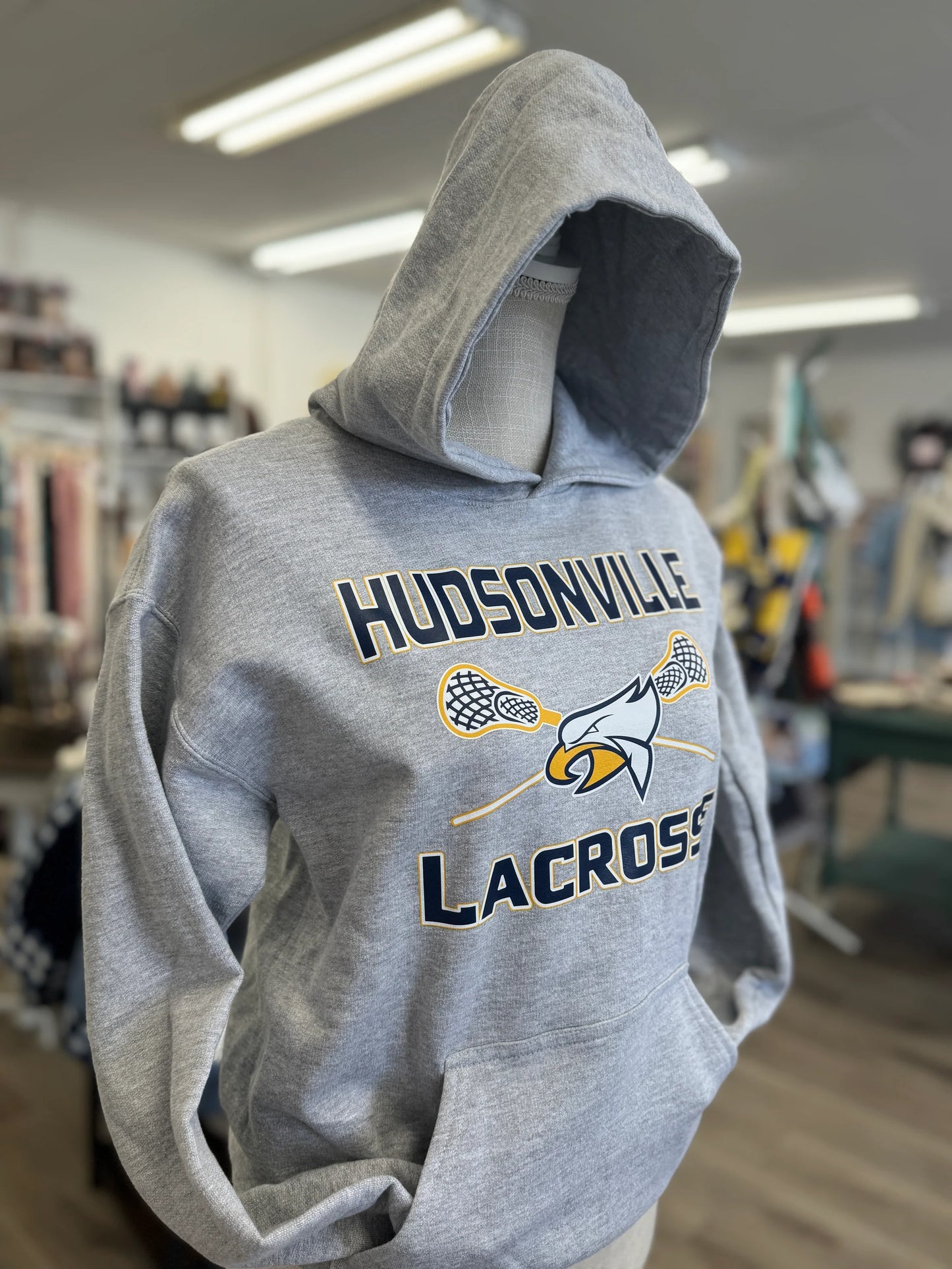 Show Your Spirit! - Hudsonville Eagles Lacrosse - Hoodie Youth
