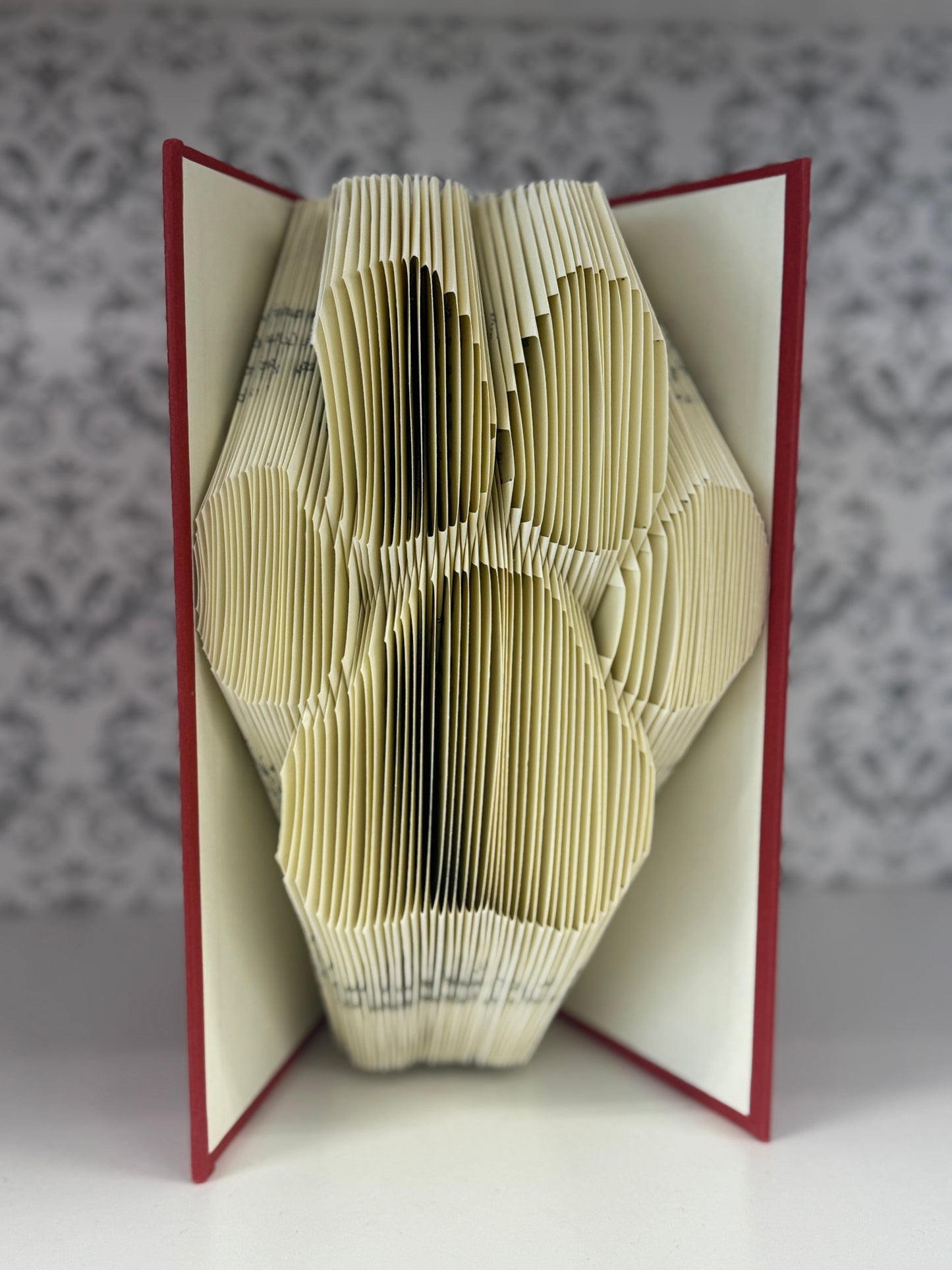 Folded Book Art - Dog Paw