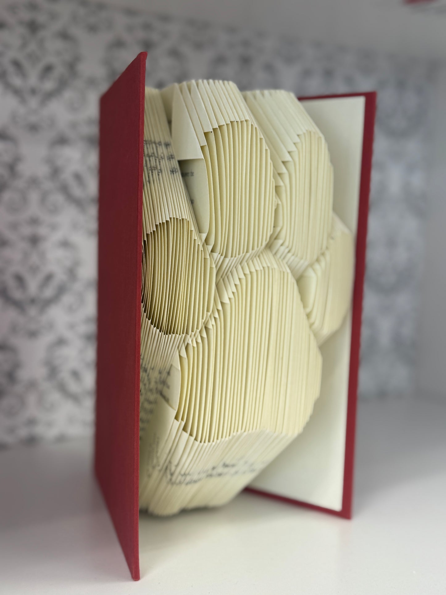 Folded Book Art - Dog Paw