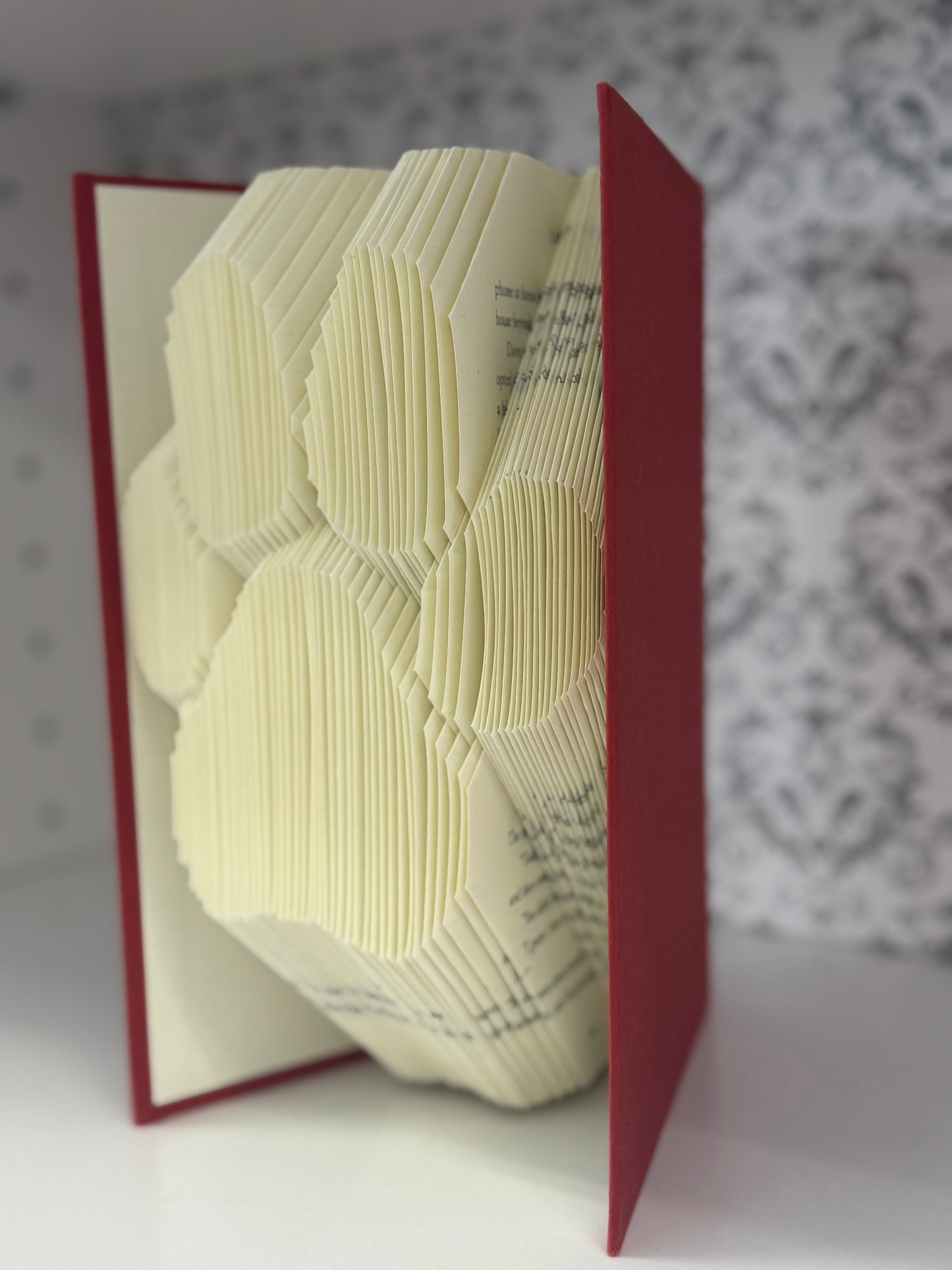 Folded Book Art - Dog Paw