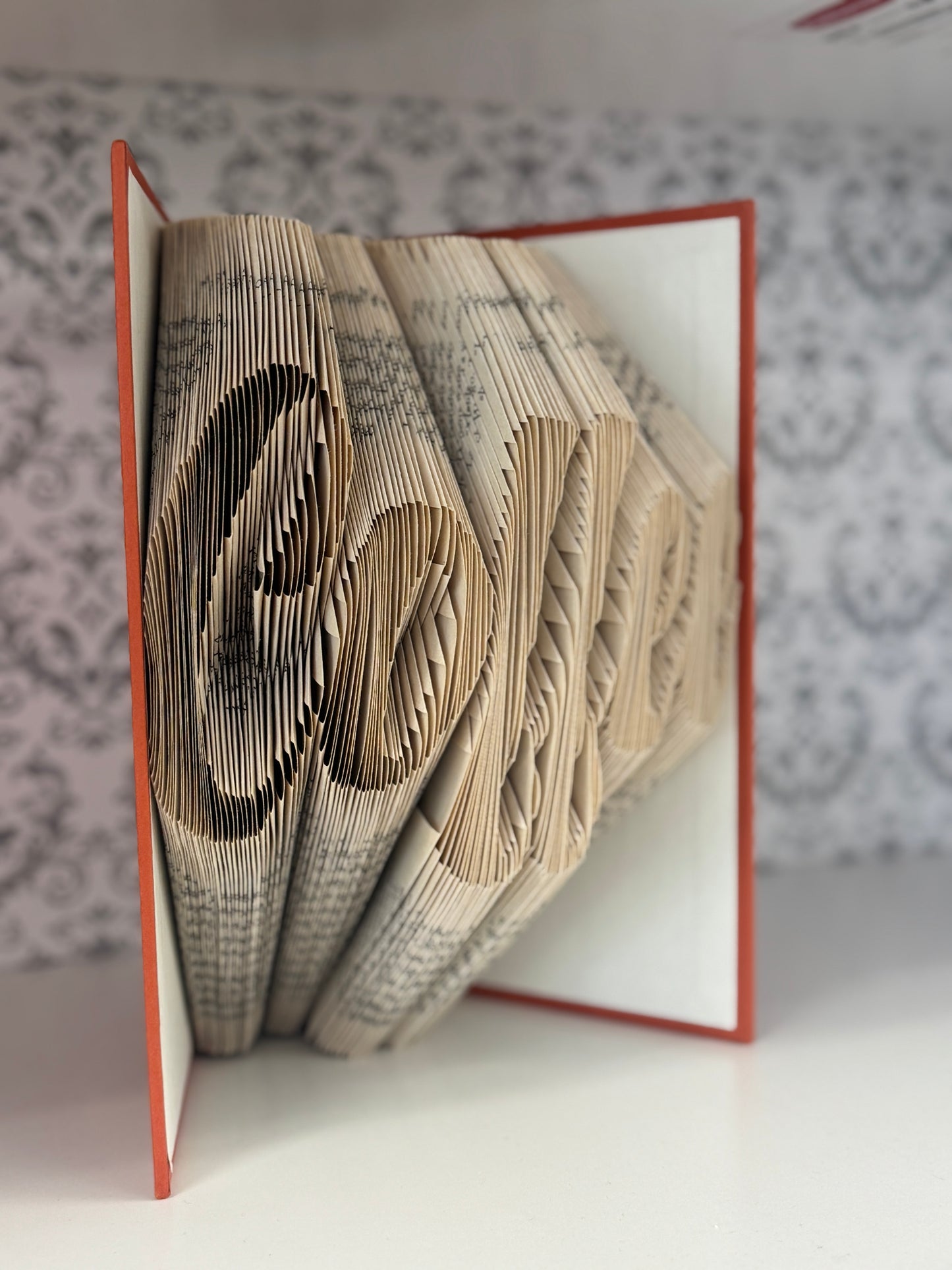 Folded Book Art - Coffee