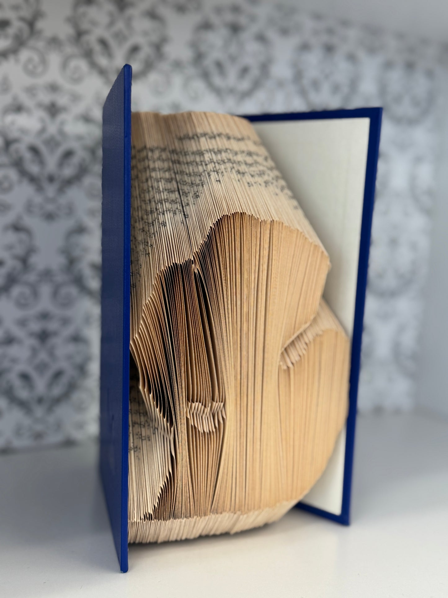 Folded Book Art - State of Michigan - Blue