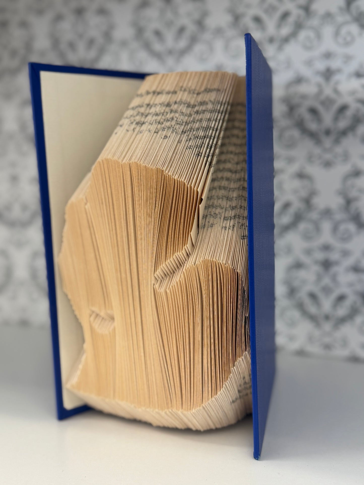 Folded Book Art - State of Michigan - Blue