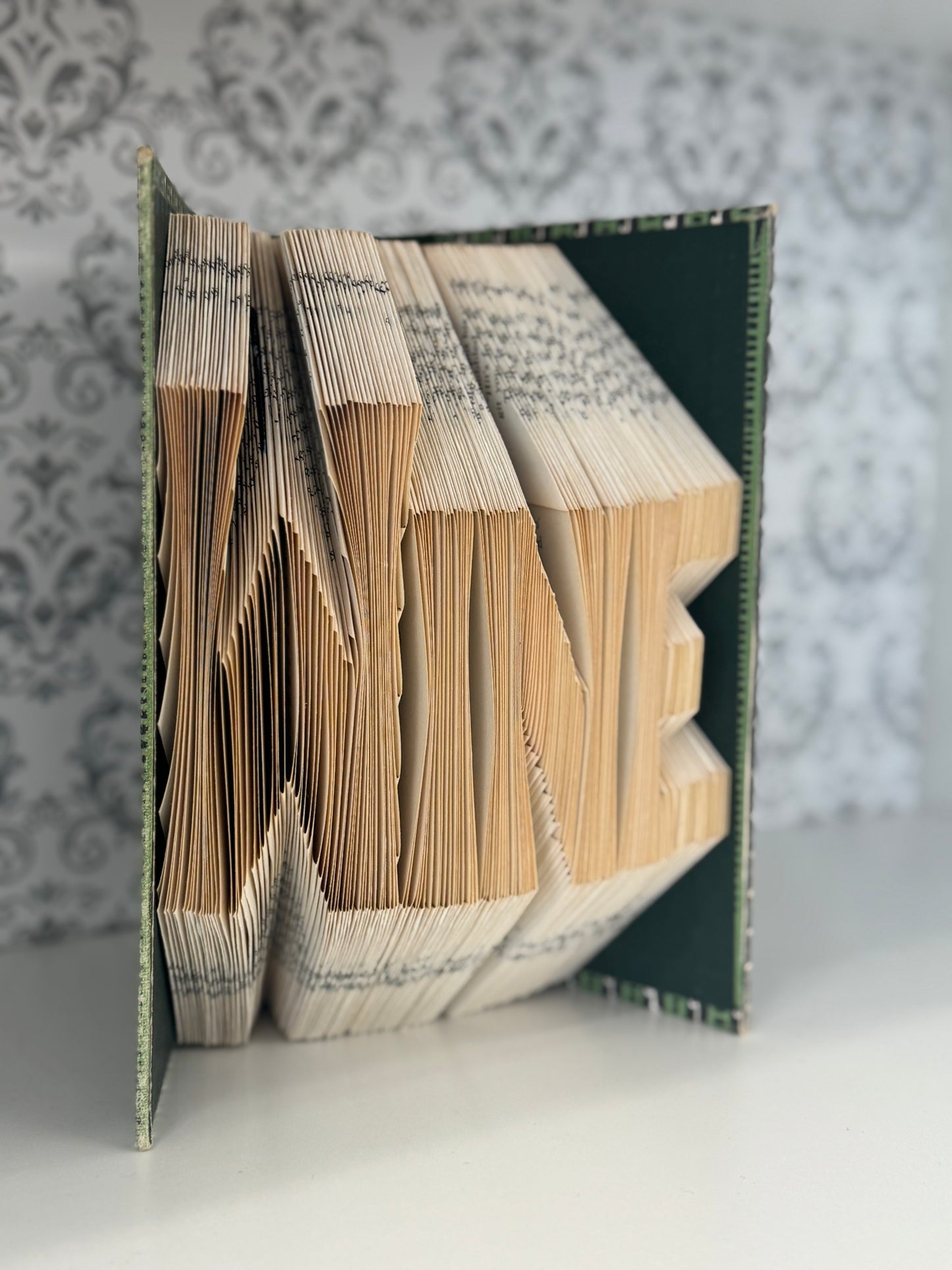 Folded Book Art - Wine