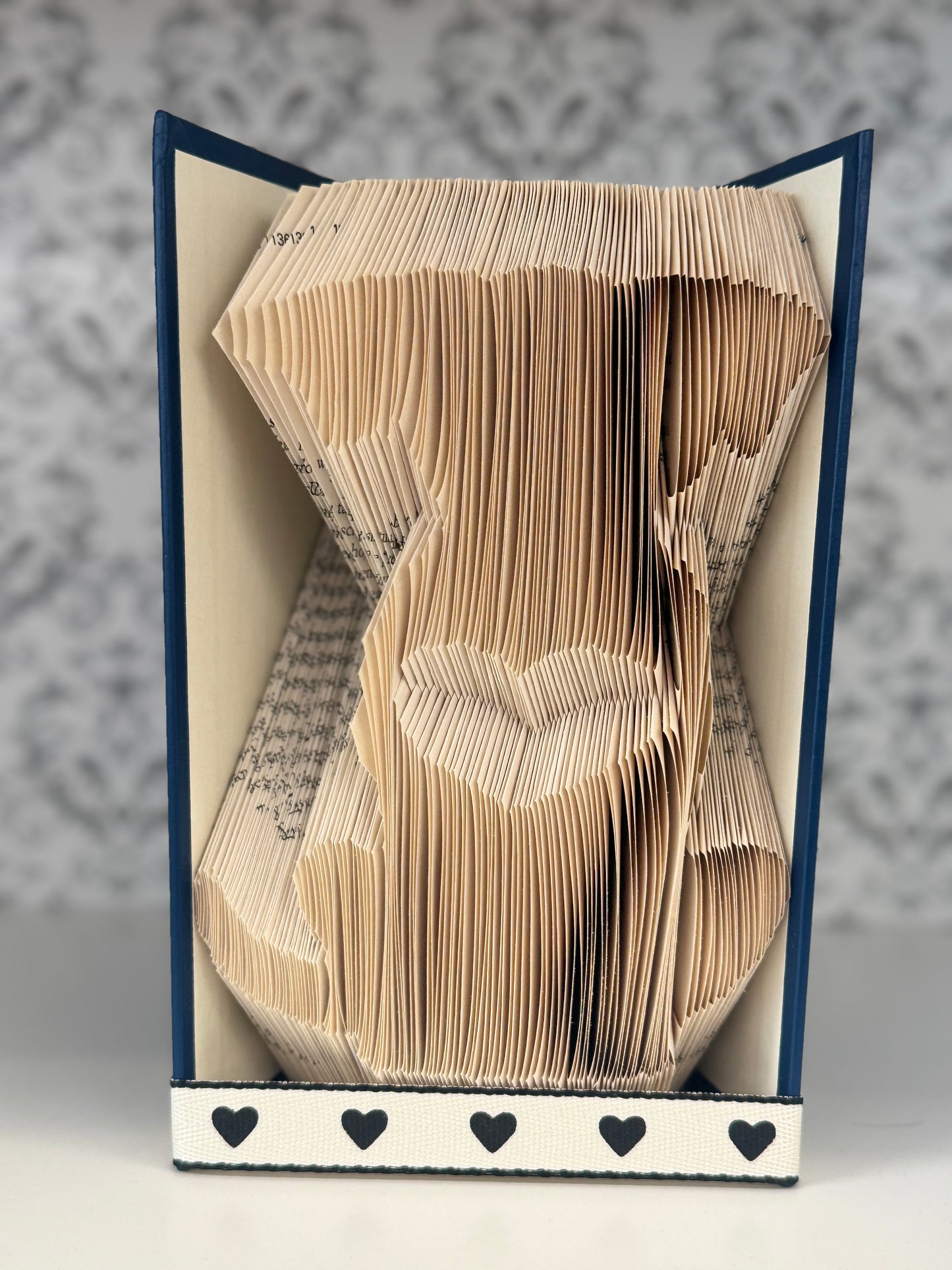 Folded Book Art - Dog & Heart