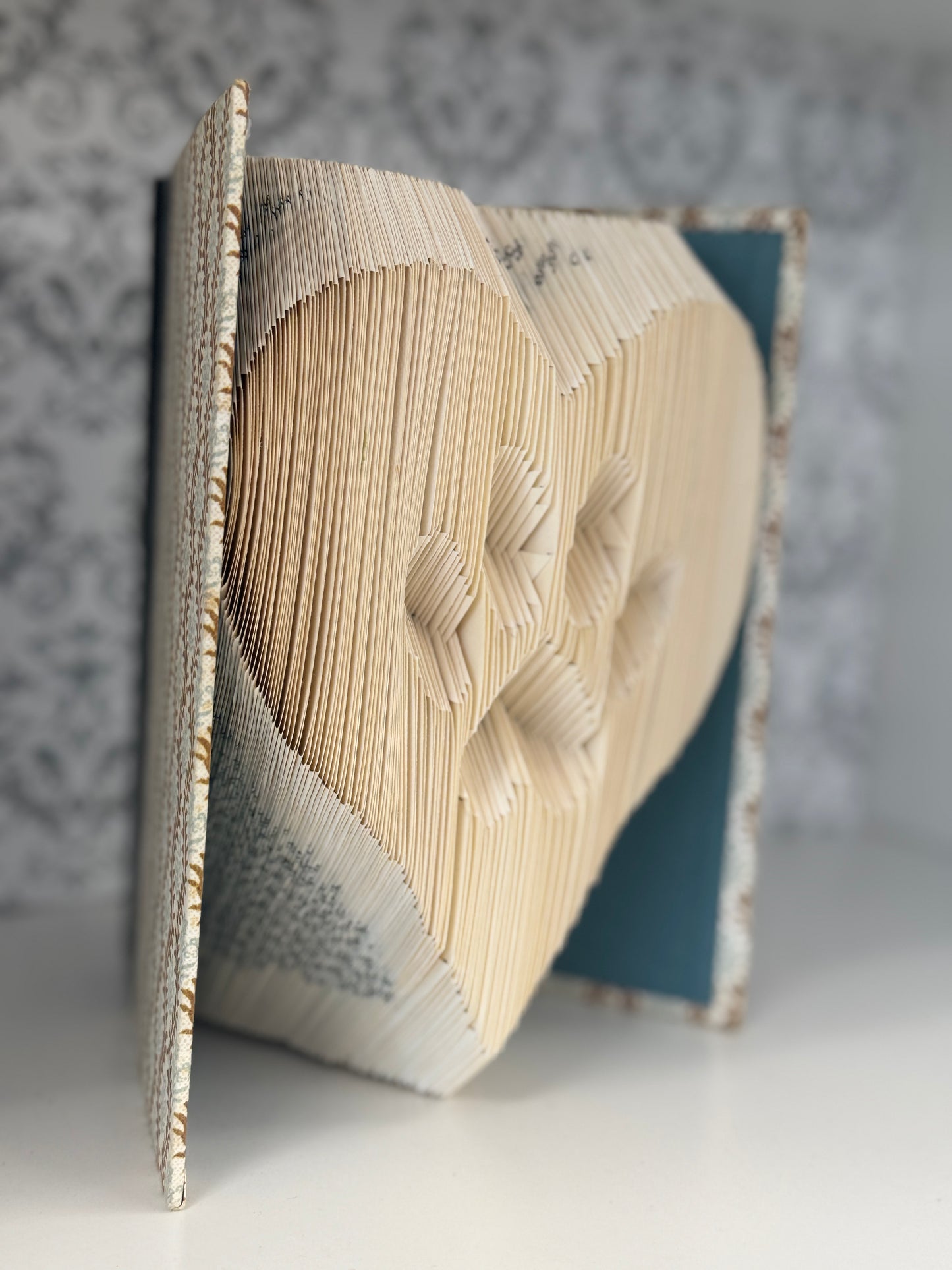 Folded Book Art - Paw & Heart