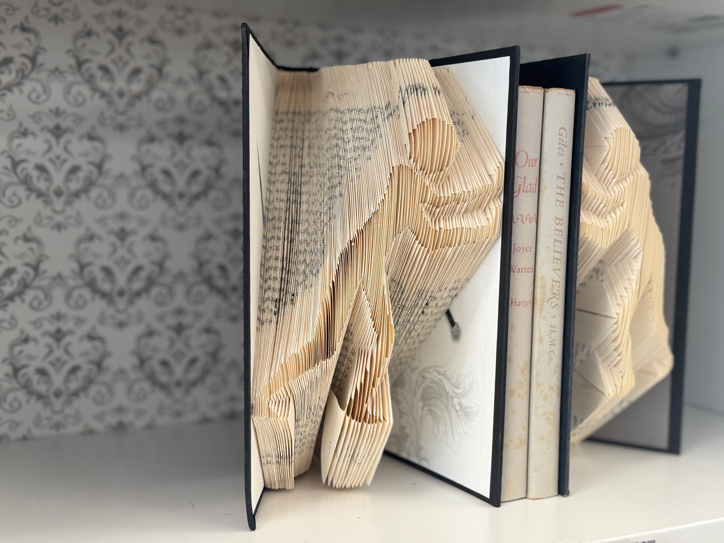 Folded Book Art - Book Ends Set