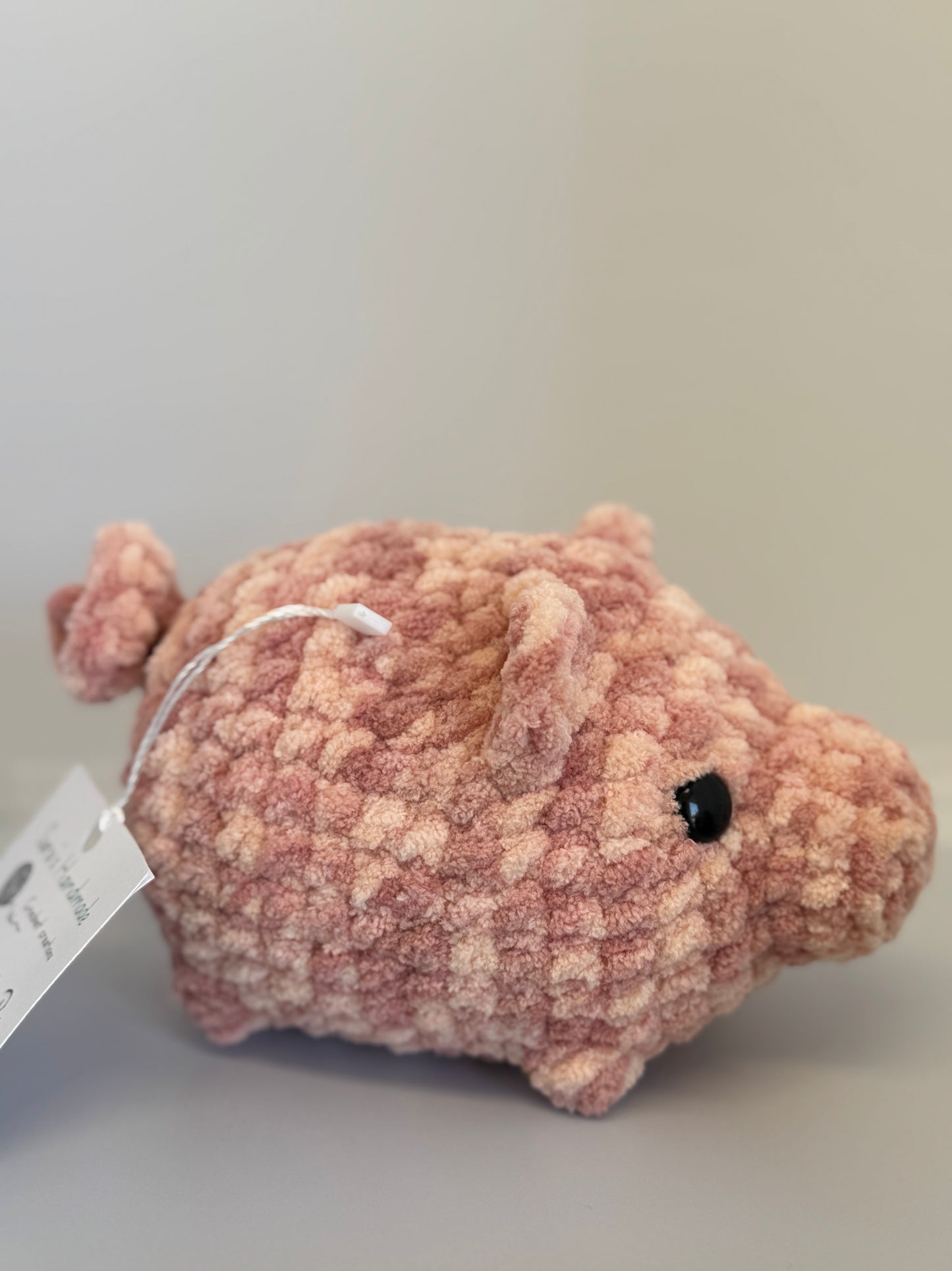 Handmade Crocheted Stuffed Animals - Pig