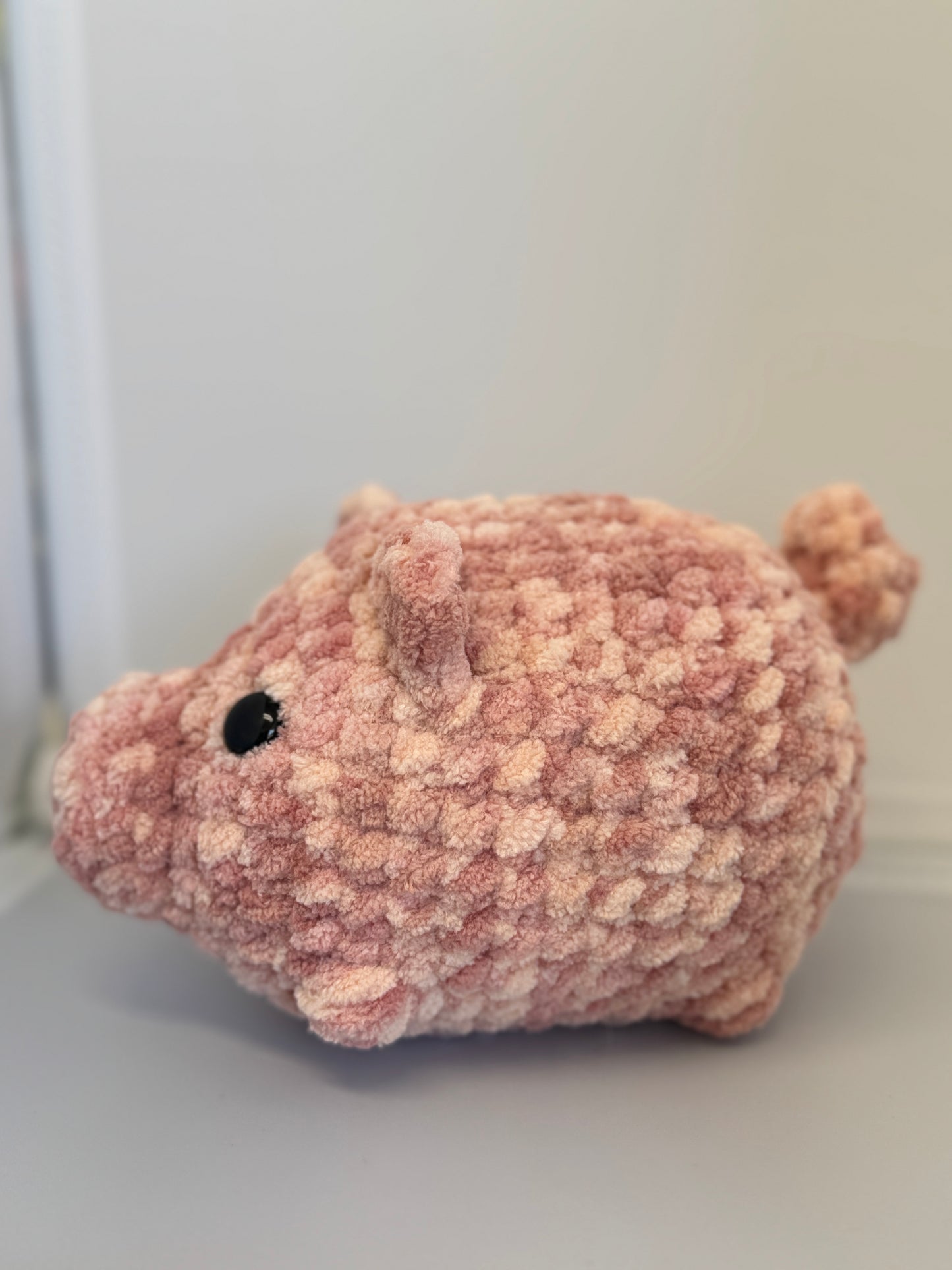 Handmade Crocheted Stuffed Animals - Pig
