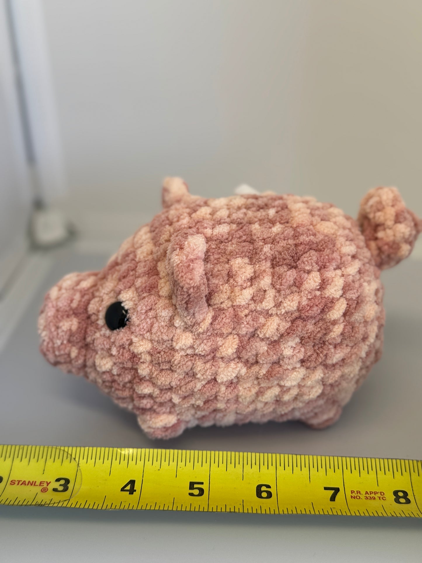 Handmade Crocheted Stuffed Animals - Pig