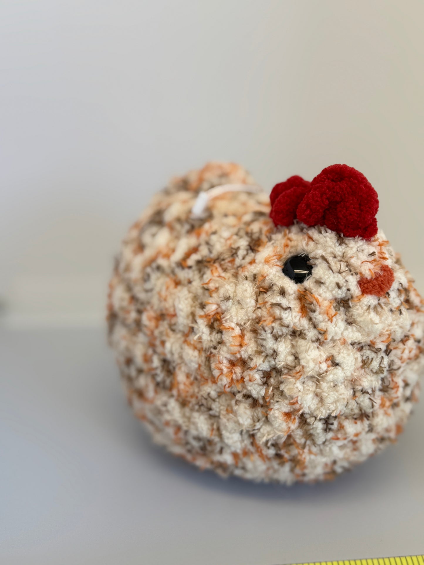 Handmade Crocheted Stuffed Animals - Mabel Chicken