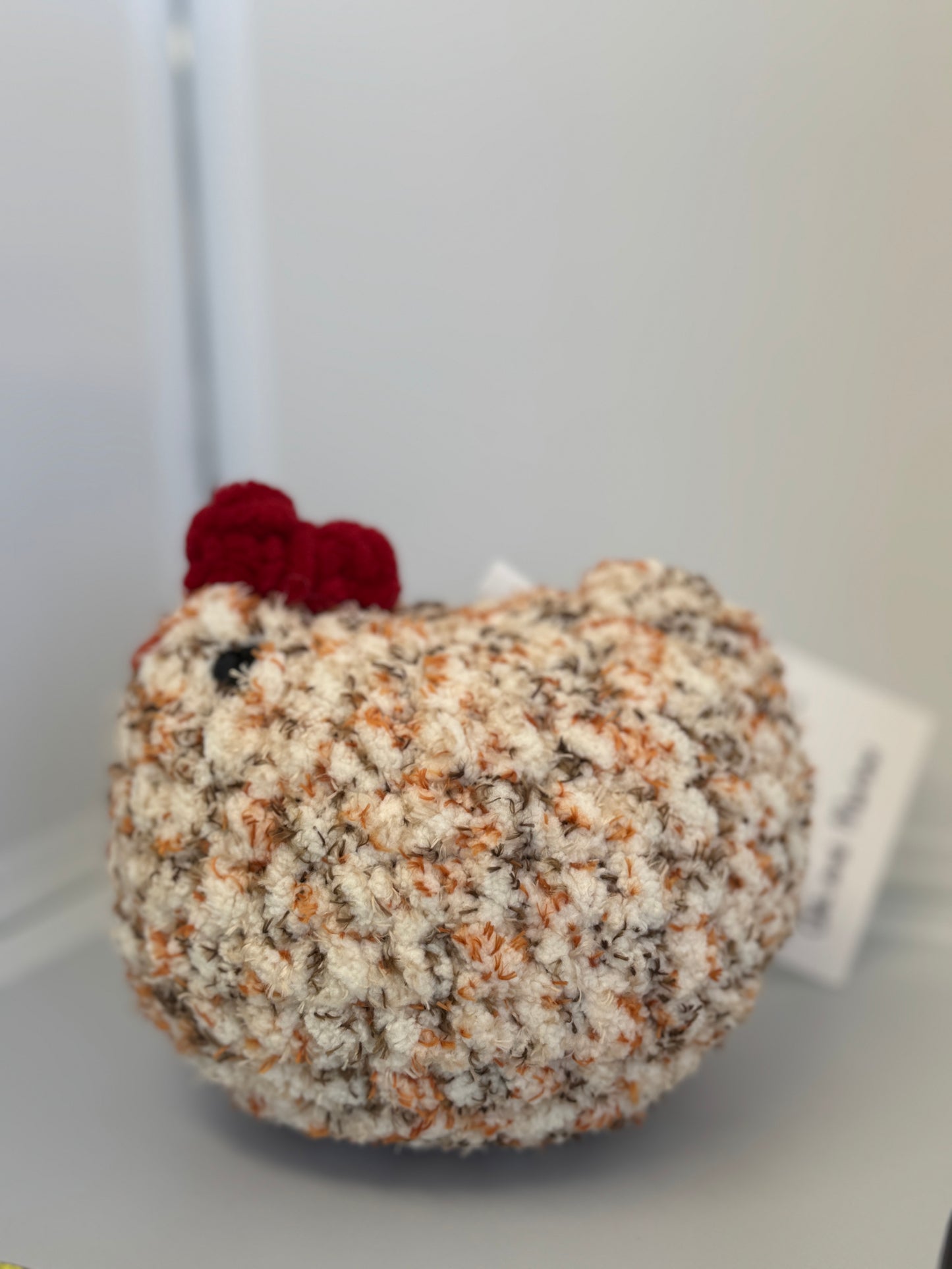 Handmade Crocheted Stuffed Animals - Mabel Chicken
