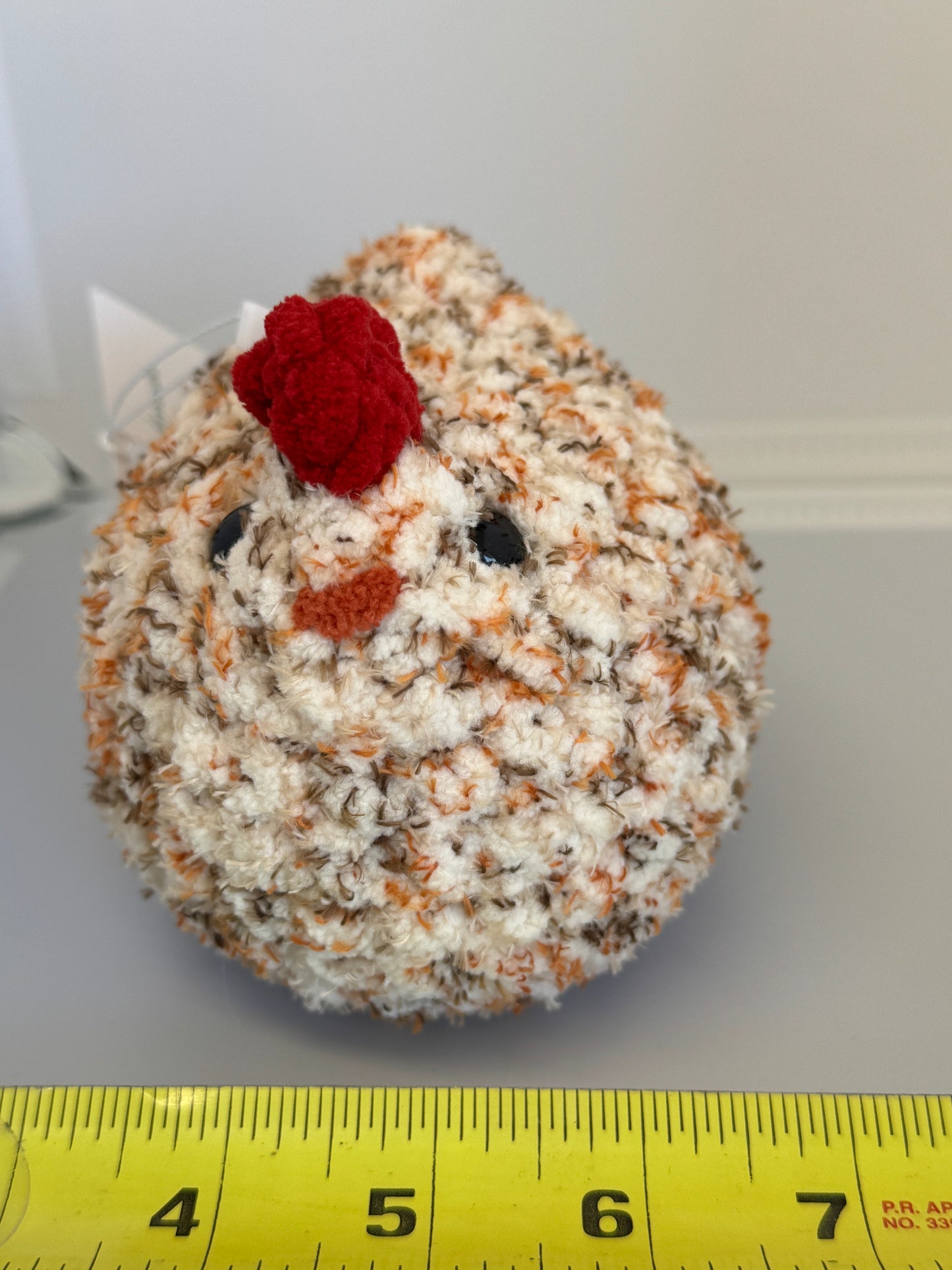 Handmade Crocheted Stuffed Animals - Mabel Chicken