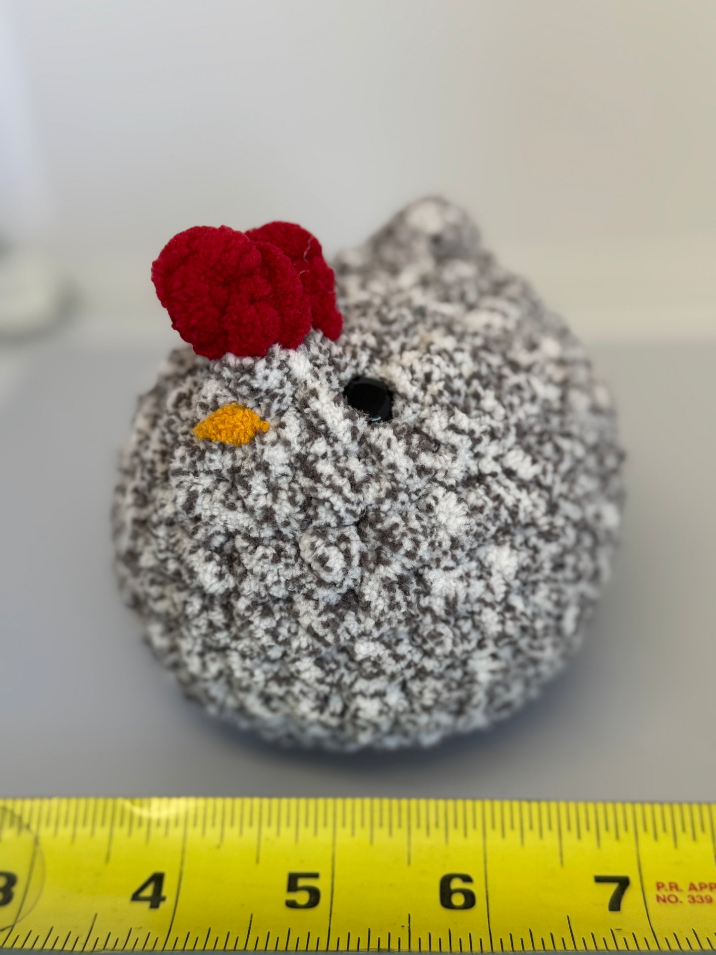 Handmade Crocheted Stuffed Animals - Mabel Chicken