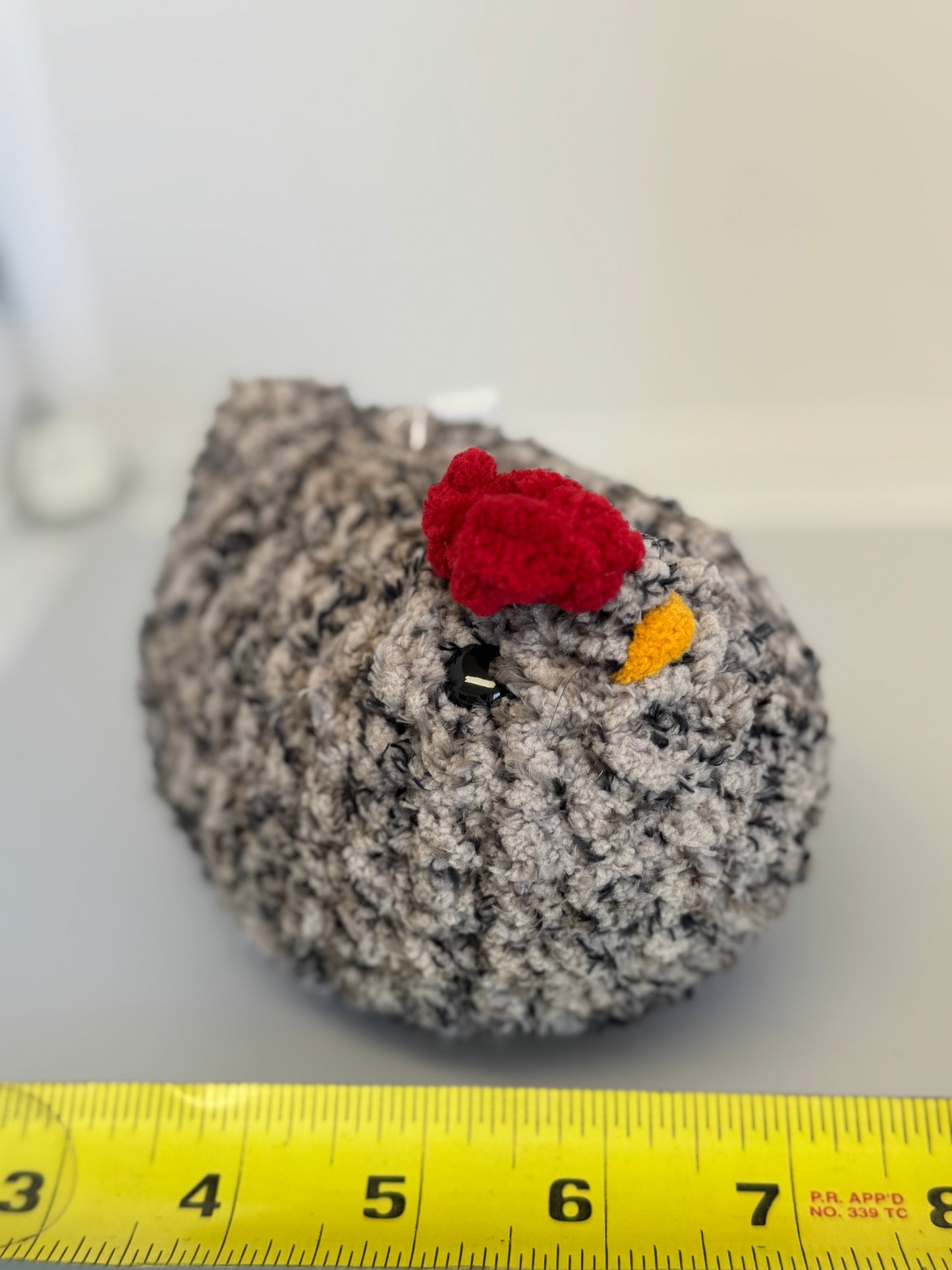 Handmade Crocheted Stuffed Animals - Mabel Chicken