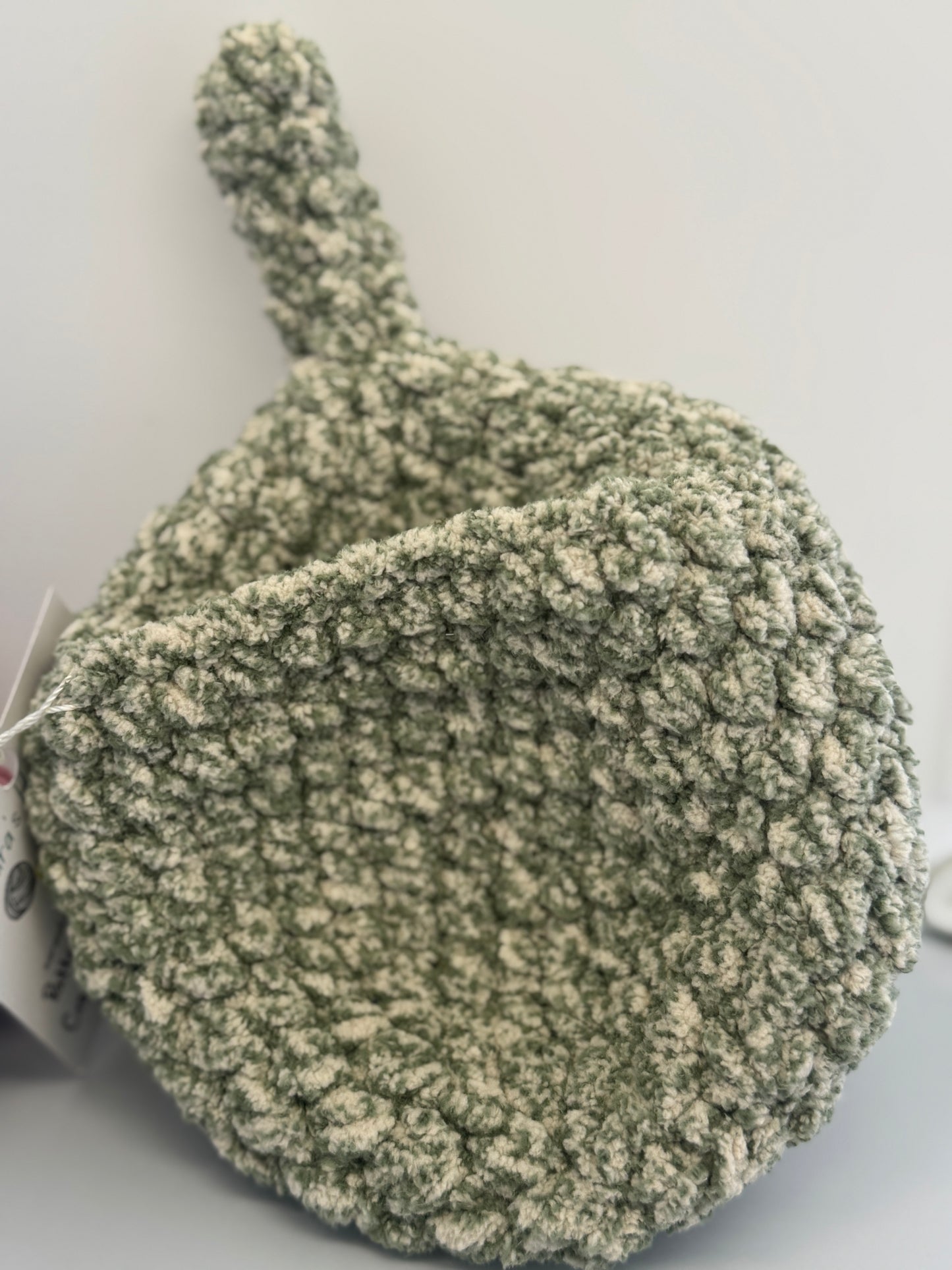 Handmade Crocheted Stuffed Animals - Caterpillar & Leaf