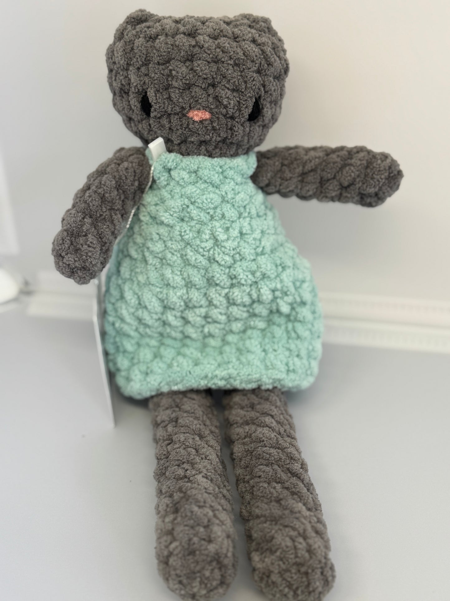Handmade Crocheted Stuffed Animals - Fable Kitty & Dress