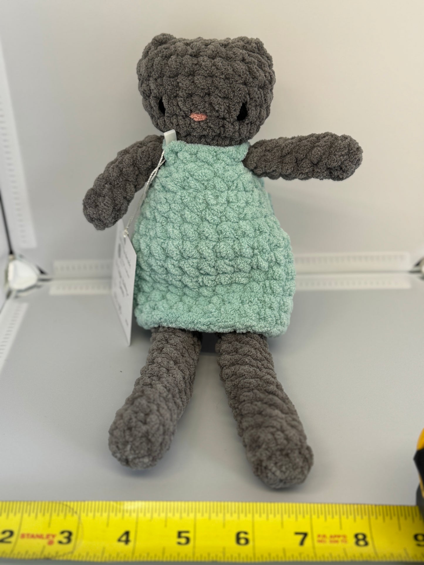Handmade Crocheted Stuffed Animals - Fable Kitty & Dress